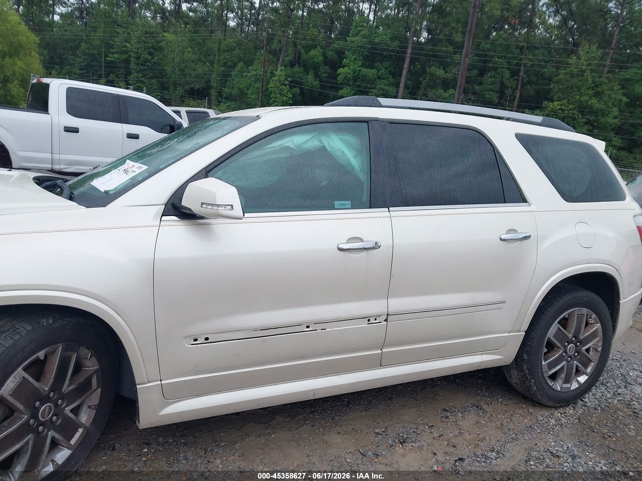 2011 Gmc Acadia Denali Белый vin: 1GKKRTEDXBJ368778