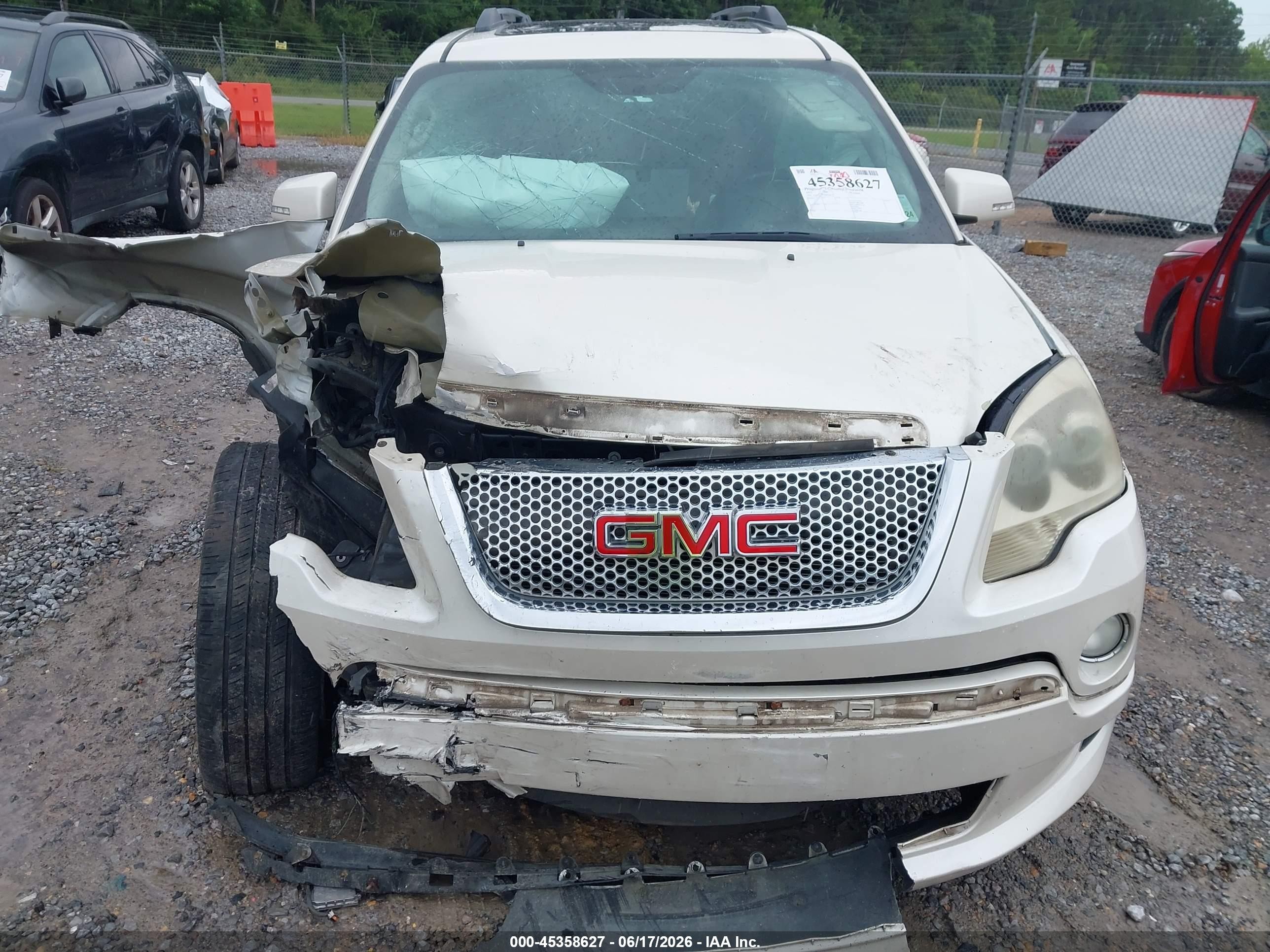 2011 Gmc Acadia Denali Белый vin: 1GKKRTEDXBJ368778