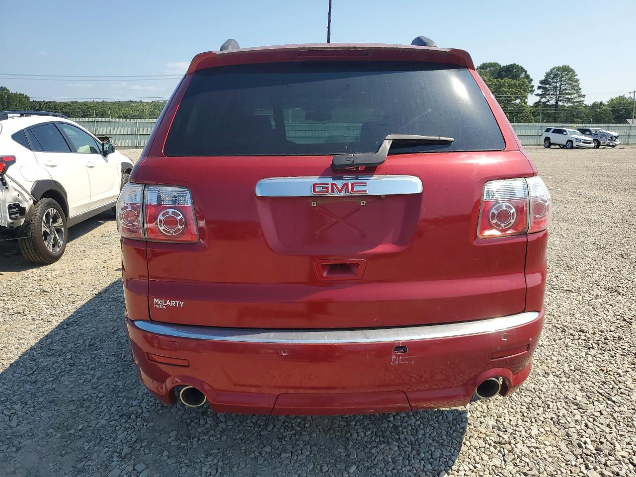 2012 Gmc Acadia Denali Burgundy vin: 1GKKRTEDXCJ395996
