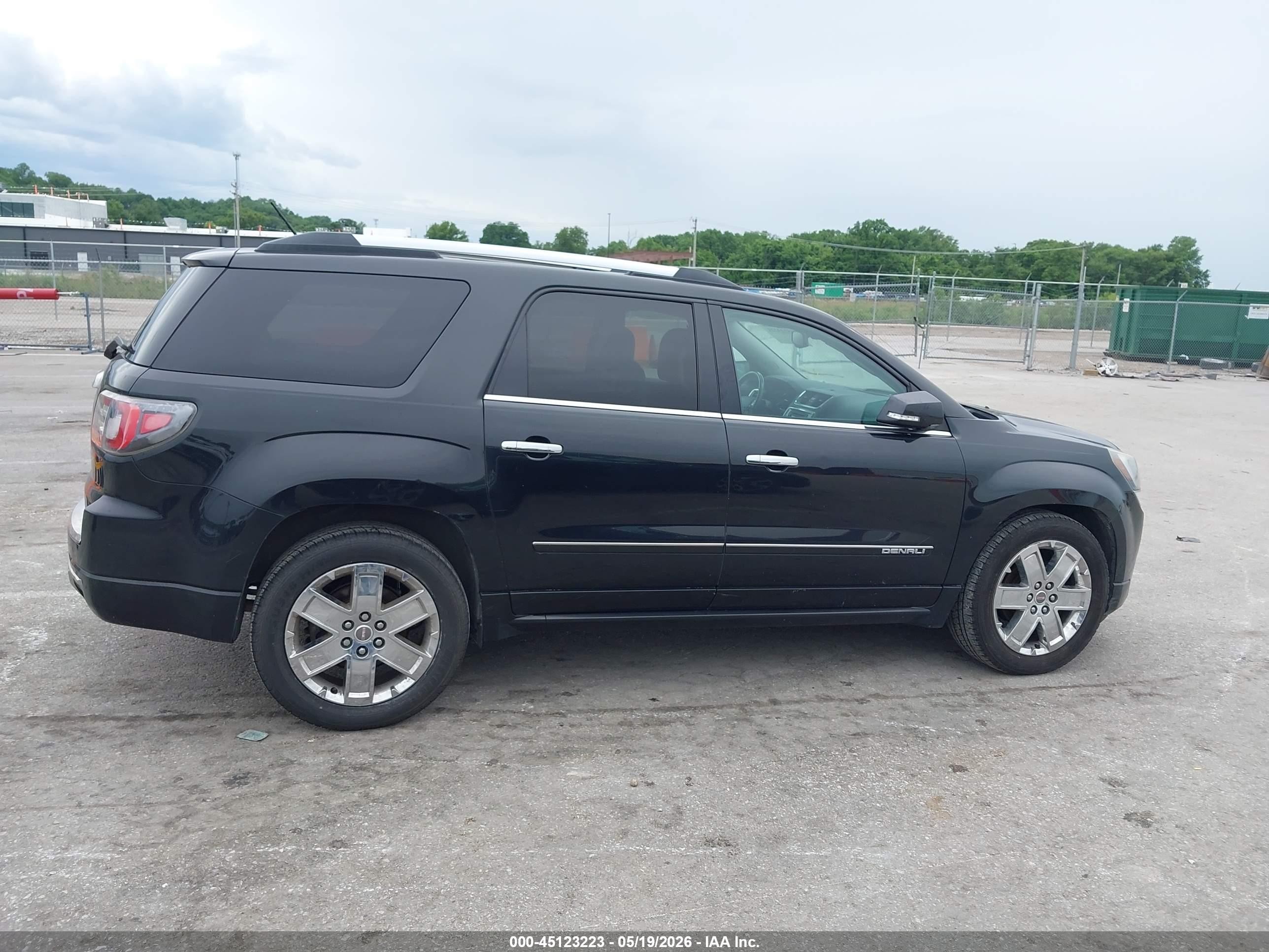 2014 Gmc Acadia Denali Black vin: 1GKKRTKD0EJ323034