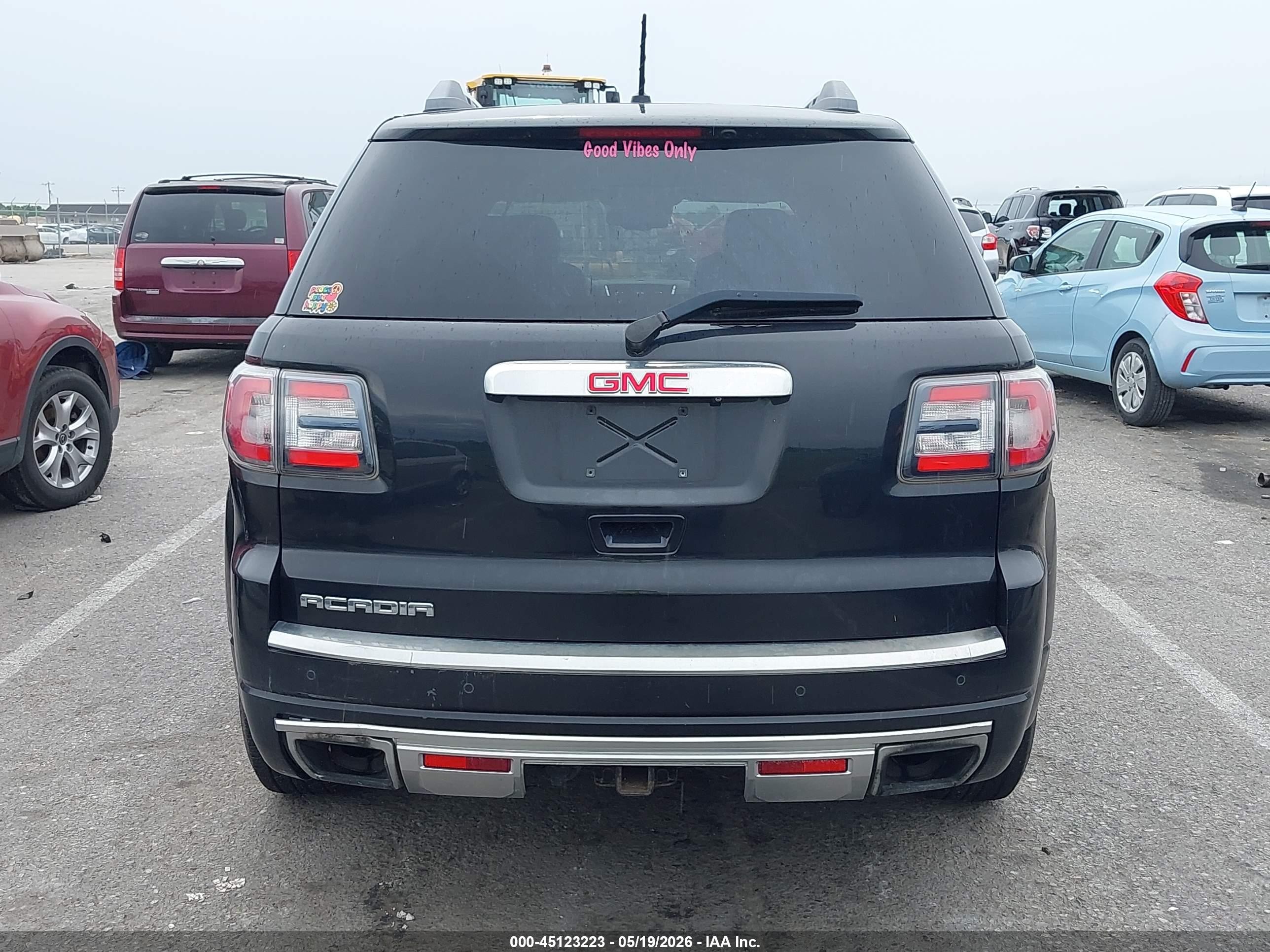 2014 Gmc Acadia Denali Black vin: 1GKKRTKD0EJ323034
