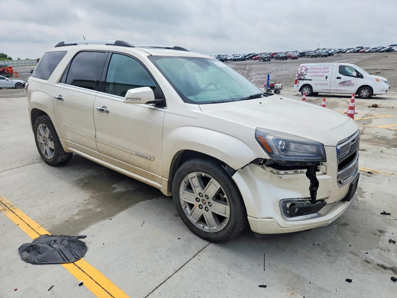 2014 Gmc Acadia Denali Cream vin: 1GKKRTKD0EJ359659