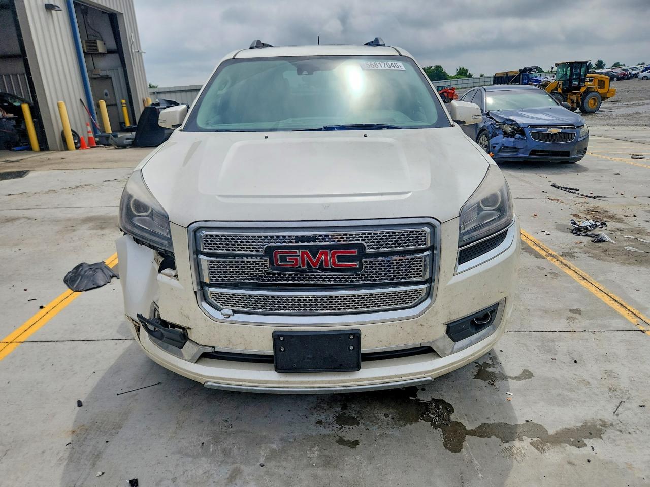 2014 Gmc Acadia Denali Cream vin: 1GKKRTKD0EJ359659