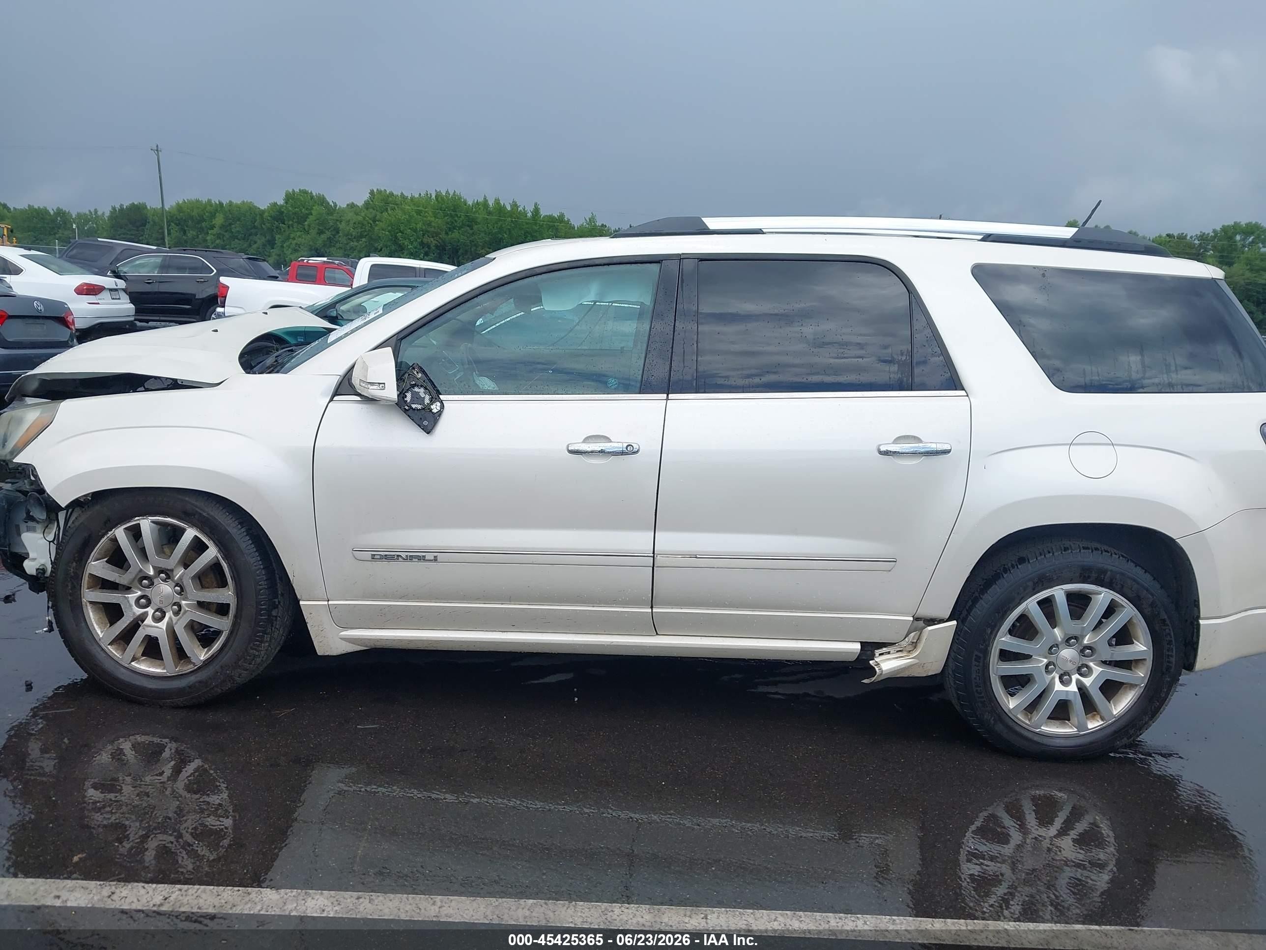2015 Gmc Acadia Denali White vin: 1GKKRTKD0FJ185089