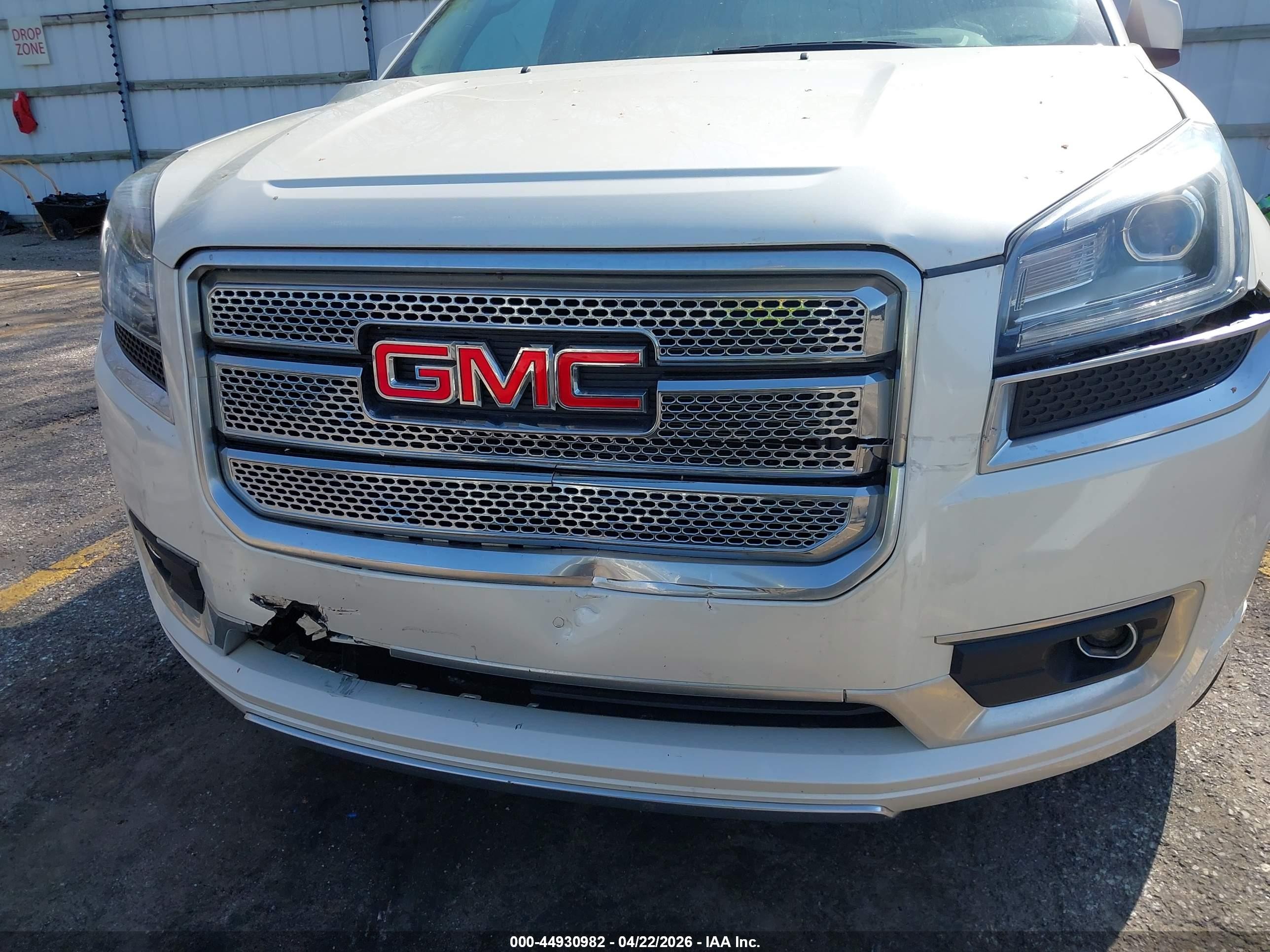 2015 Gmc Acadia Denali Белый vin: 1GKKRTKD0FJ186744