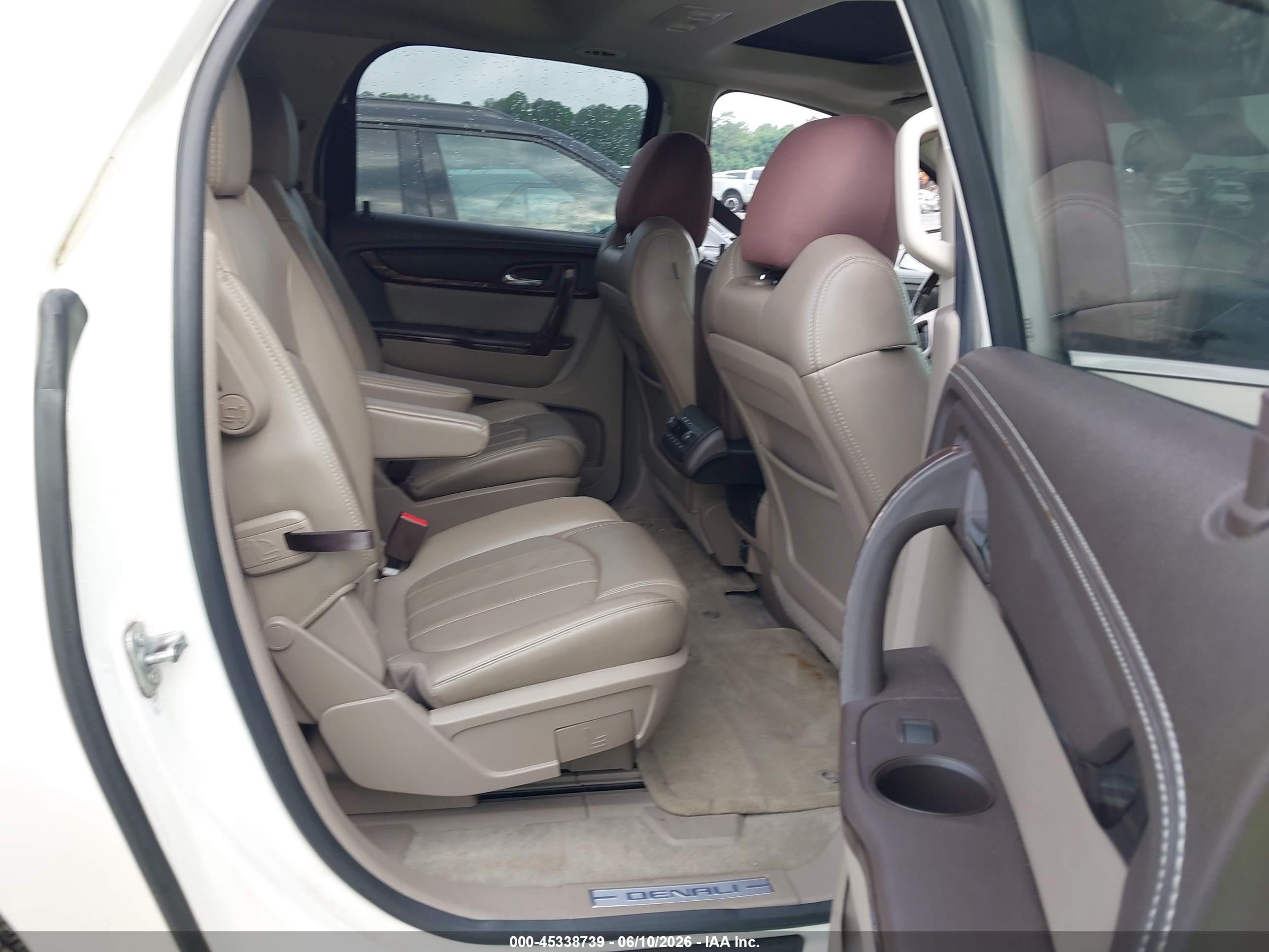 2015 Gmc Acadia Denali White vin: 1GKKRTKD0FJ203302