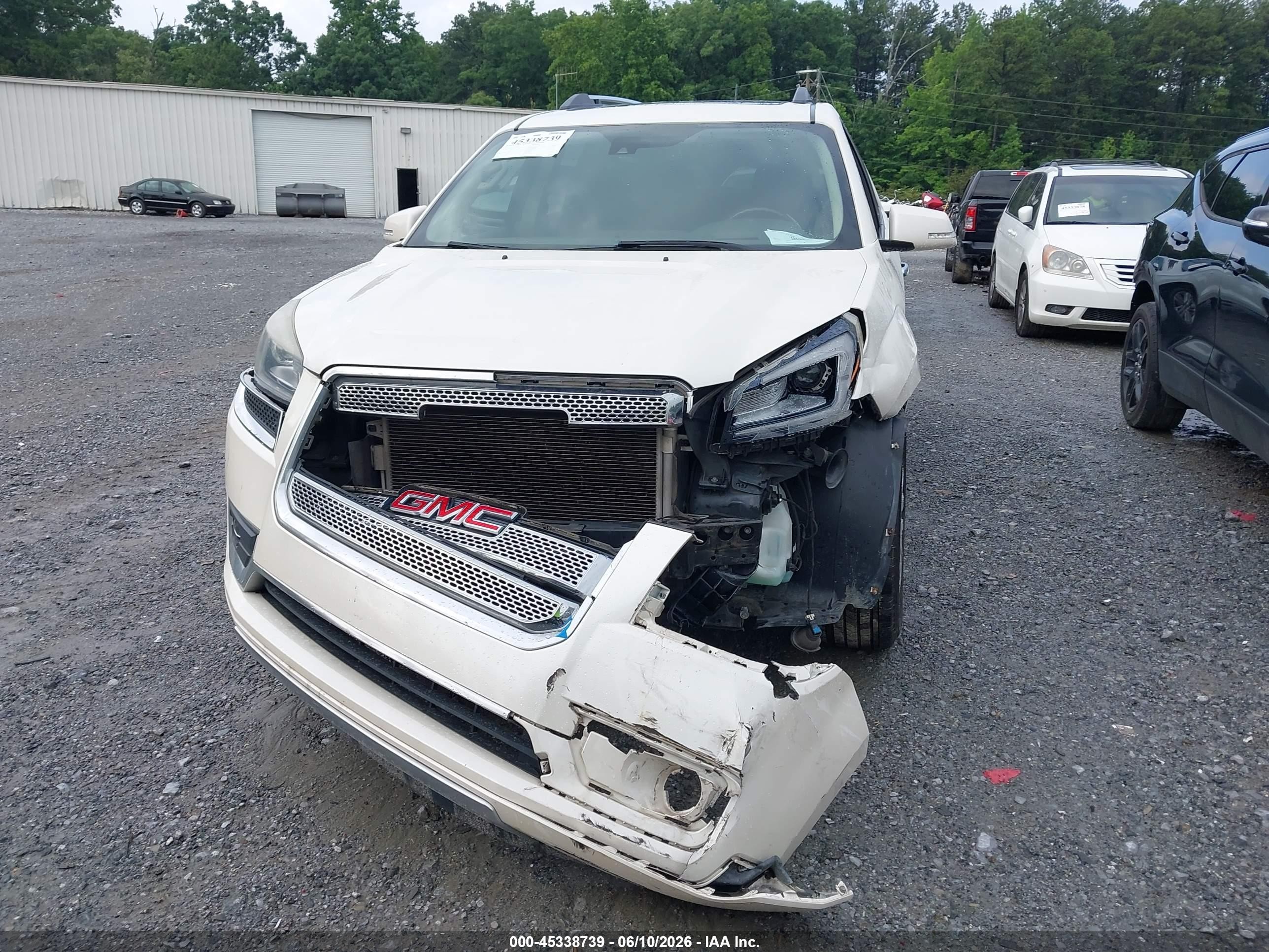 2015 Gmc Acadia Denali White vin: 1GKKRTKD0FJ203302