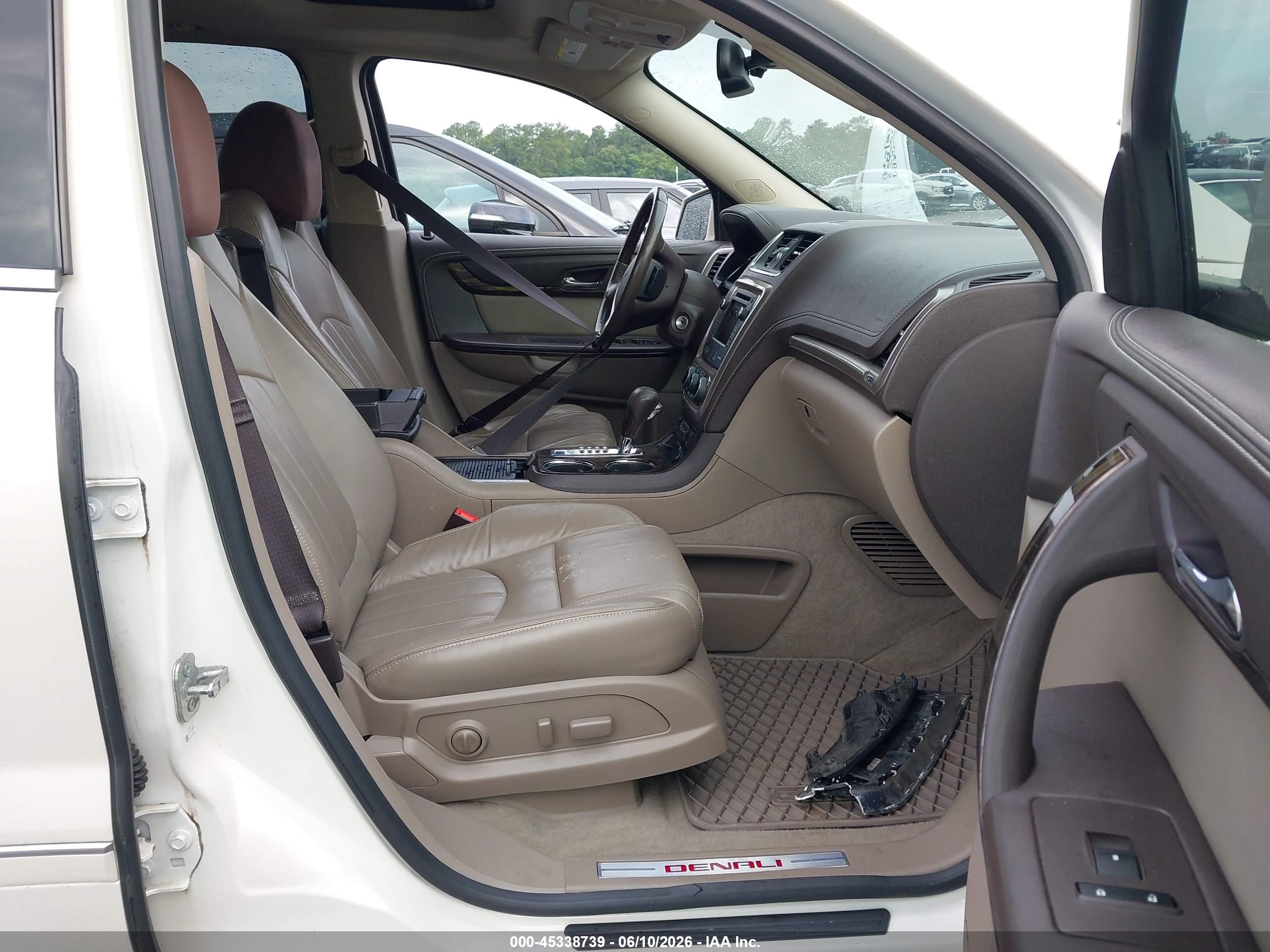 2015 Gmc Acadia Denali White vin: 1GKKRTKD0FJ203302