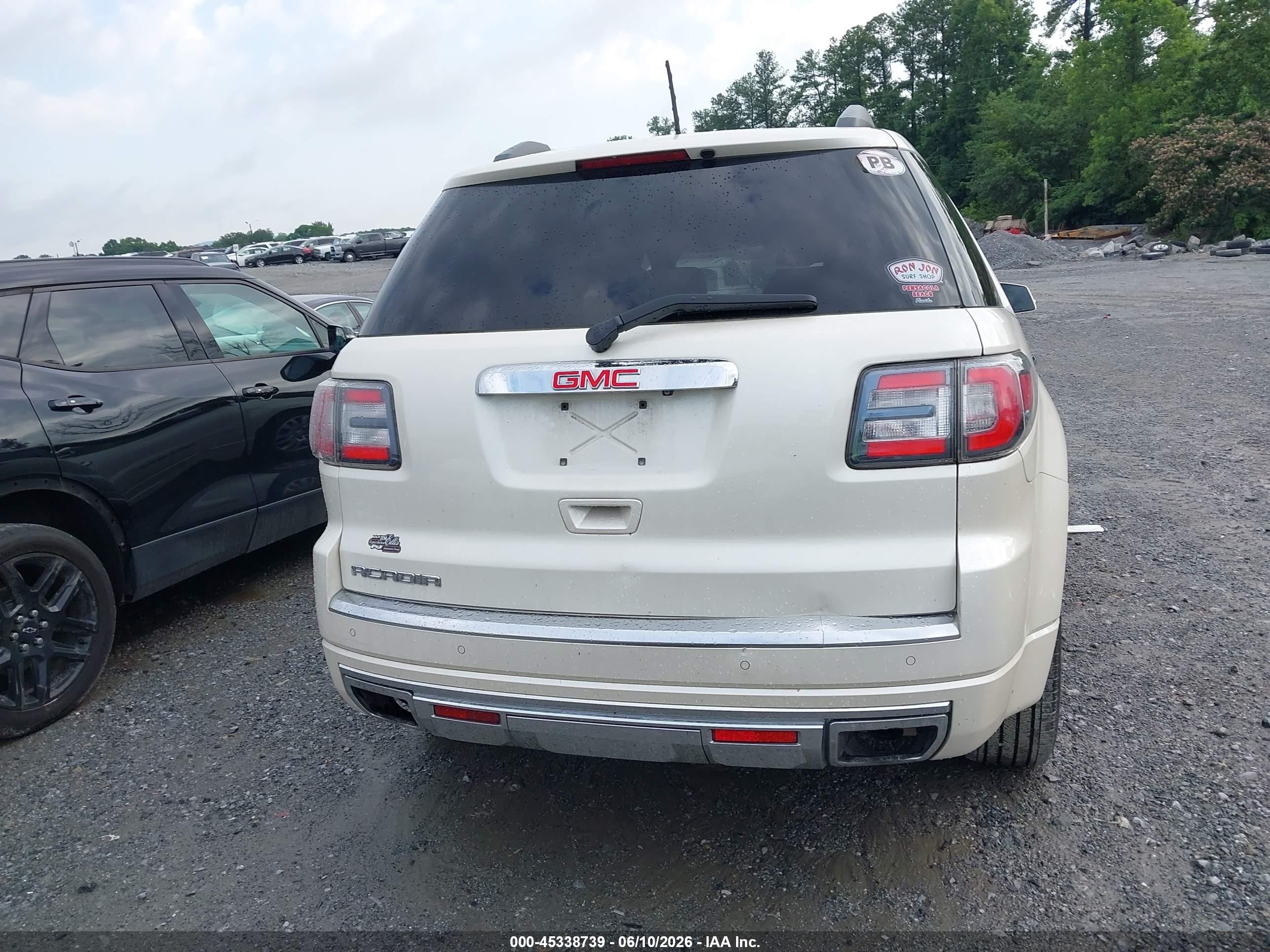 2015 Gmc Acadia Denali White vin: 1GKKRTKD0FJ203302