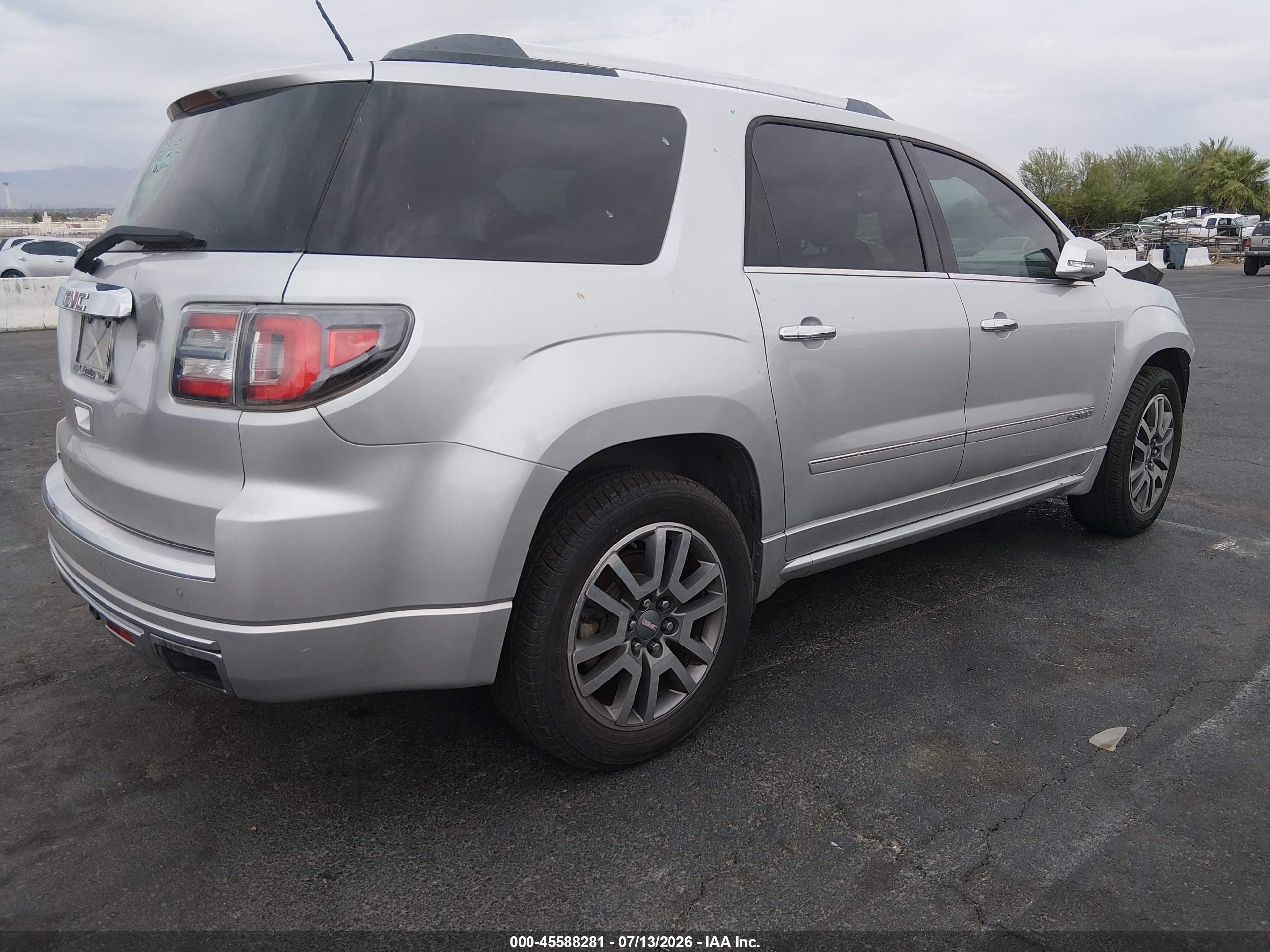 2013 Gmc Acadia Denali Silver vin: 1GKKRTKD1DJ189651