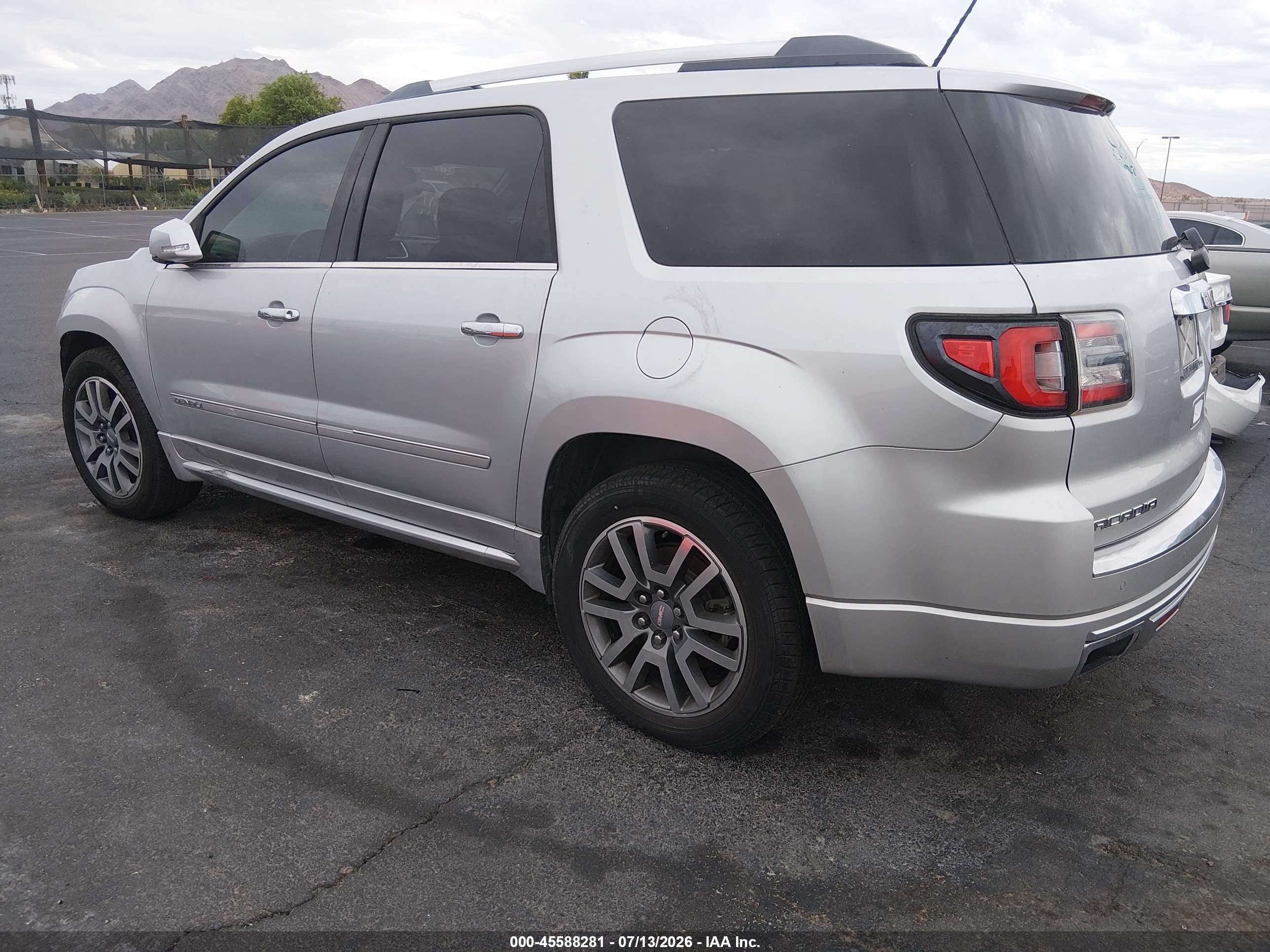 2013 Gmc Acadia Denali Silver vin: 1GKKRTKD1DJ189651