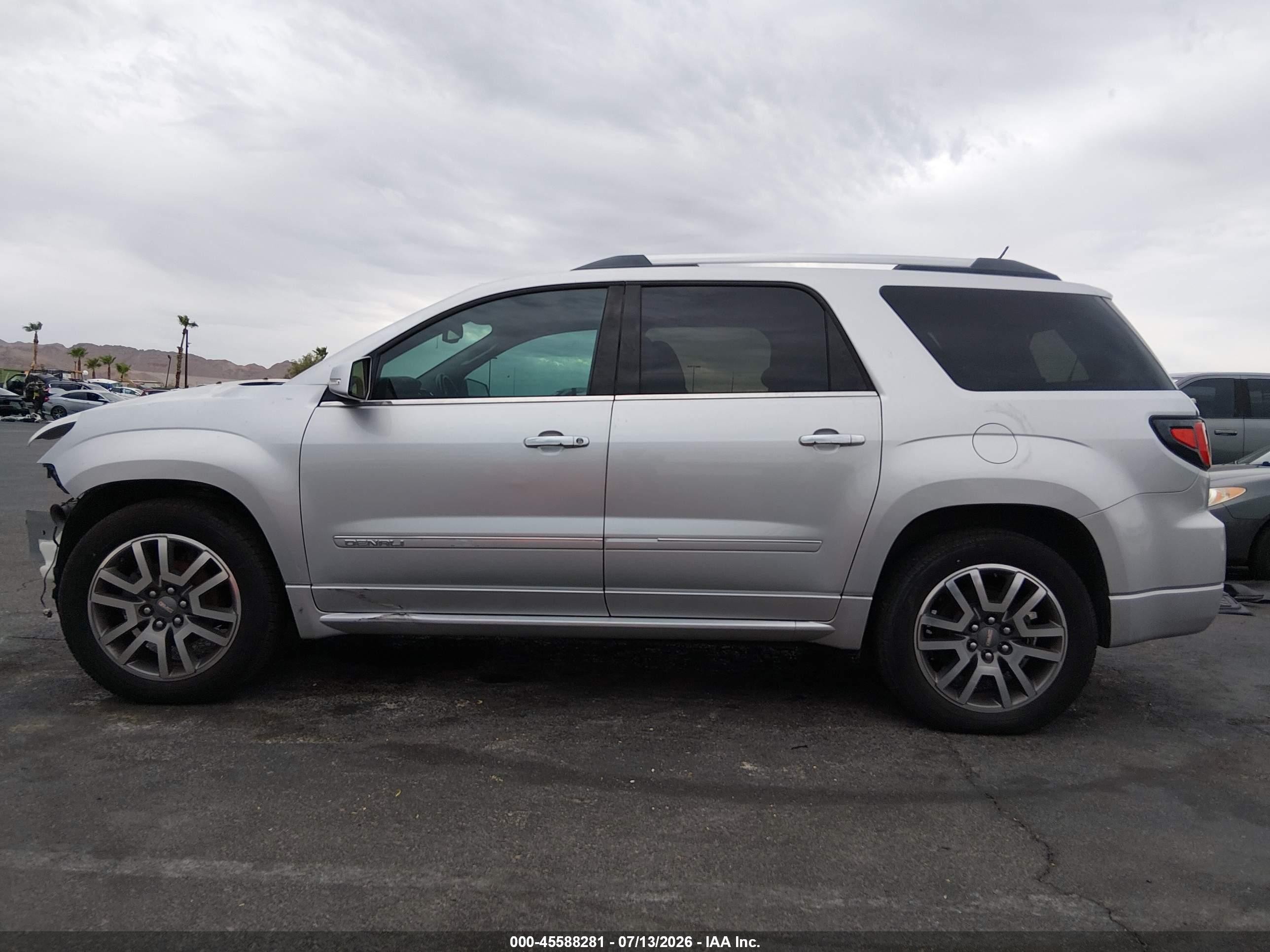 2013 Gmc Acadia Denali Silver vin: 1GKKRTKD1DJ189651
