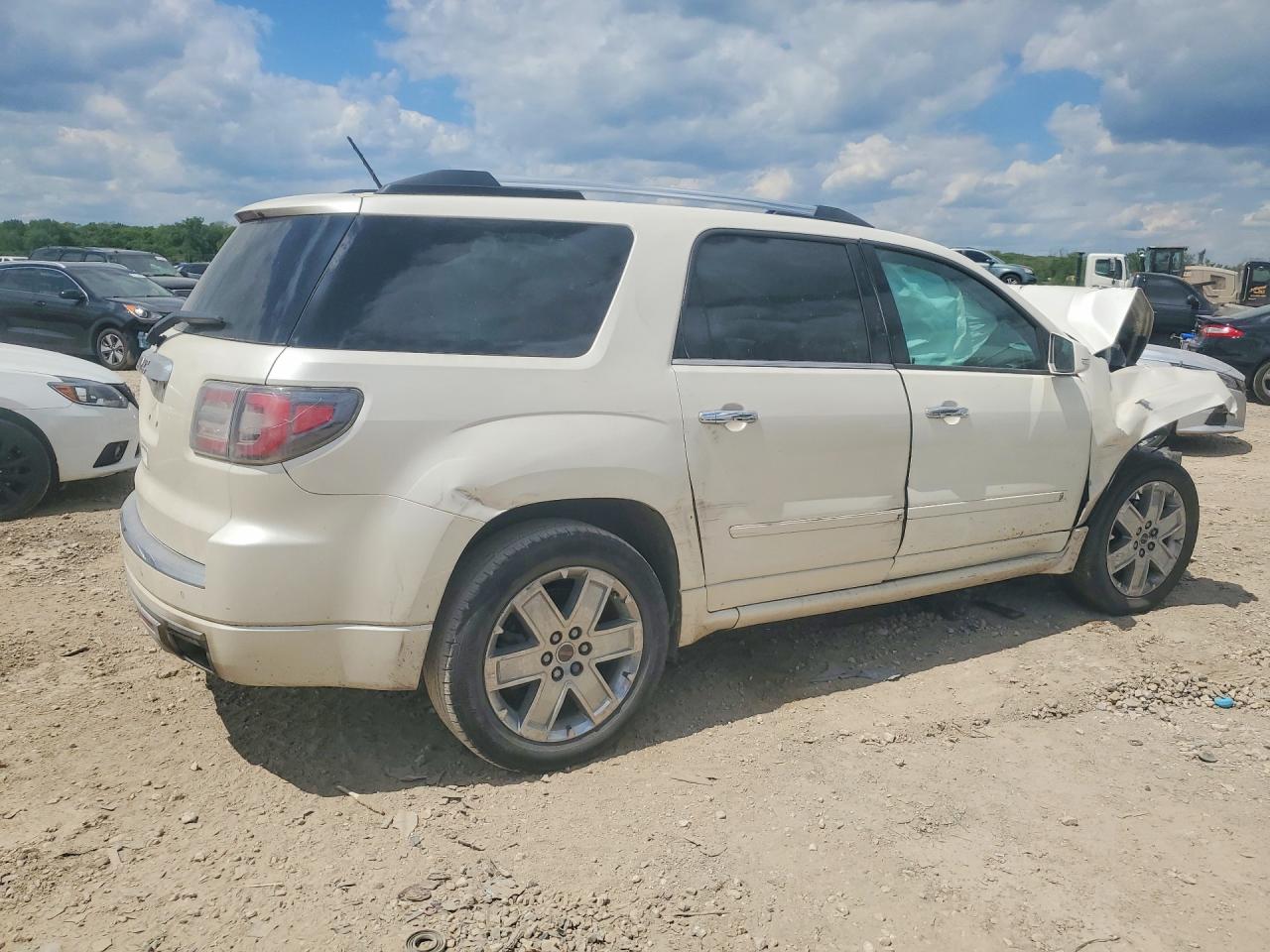 2013 Gmc Acadia Denali White vin: 1GKKRTKD1DJ198723