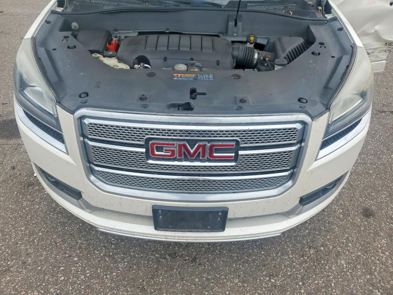 2015 Gmc Acadia Denali White vin: 1GKKRTKD1FJ144647