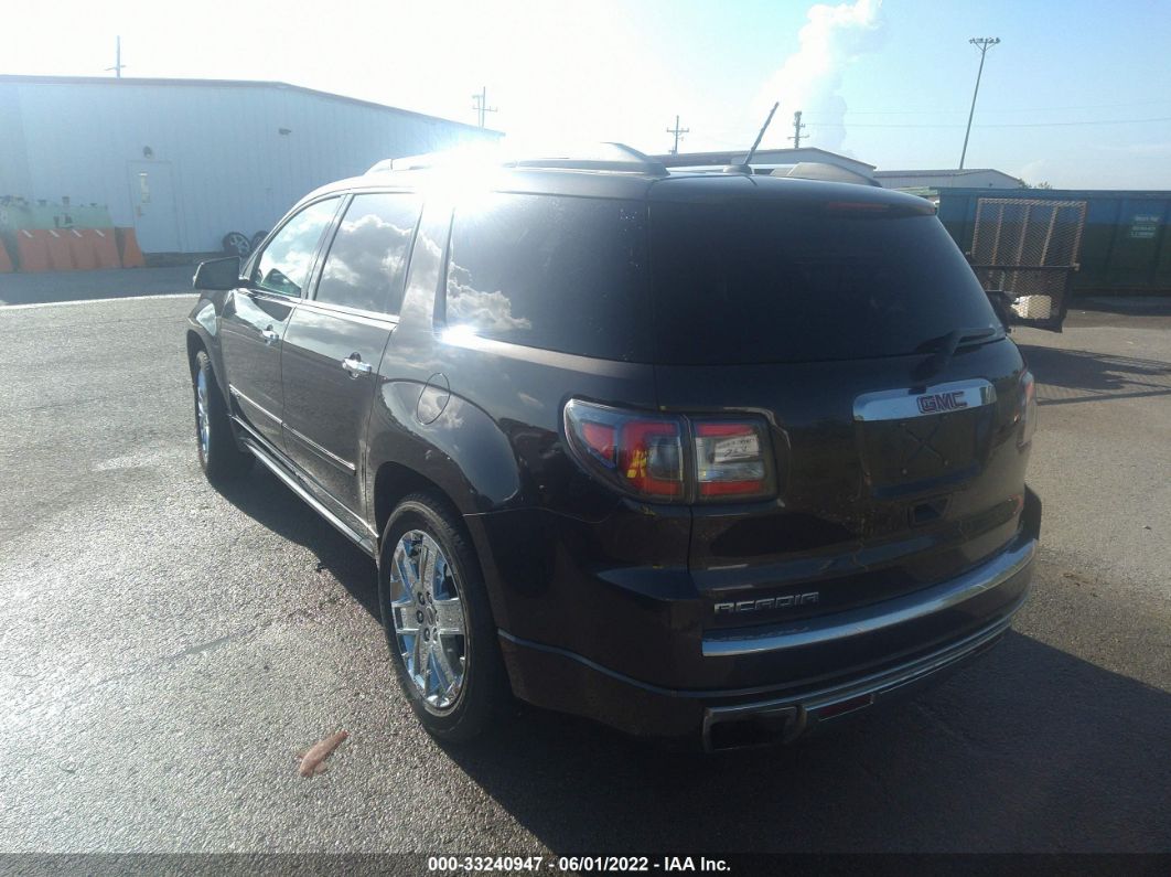 2015 Gmc Acadia Denali Black vin: 1GKKRTKD1FJ177910