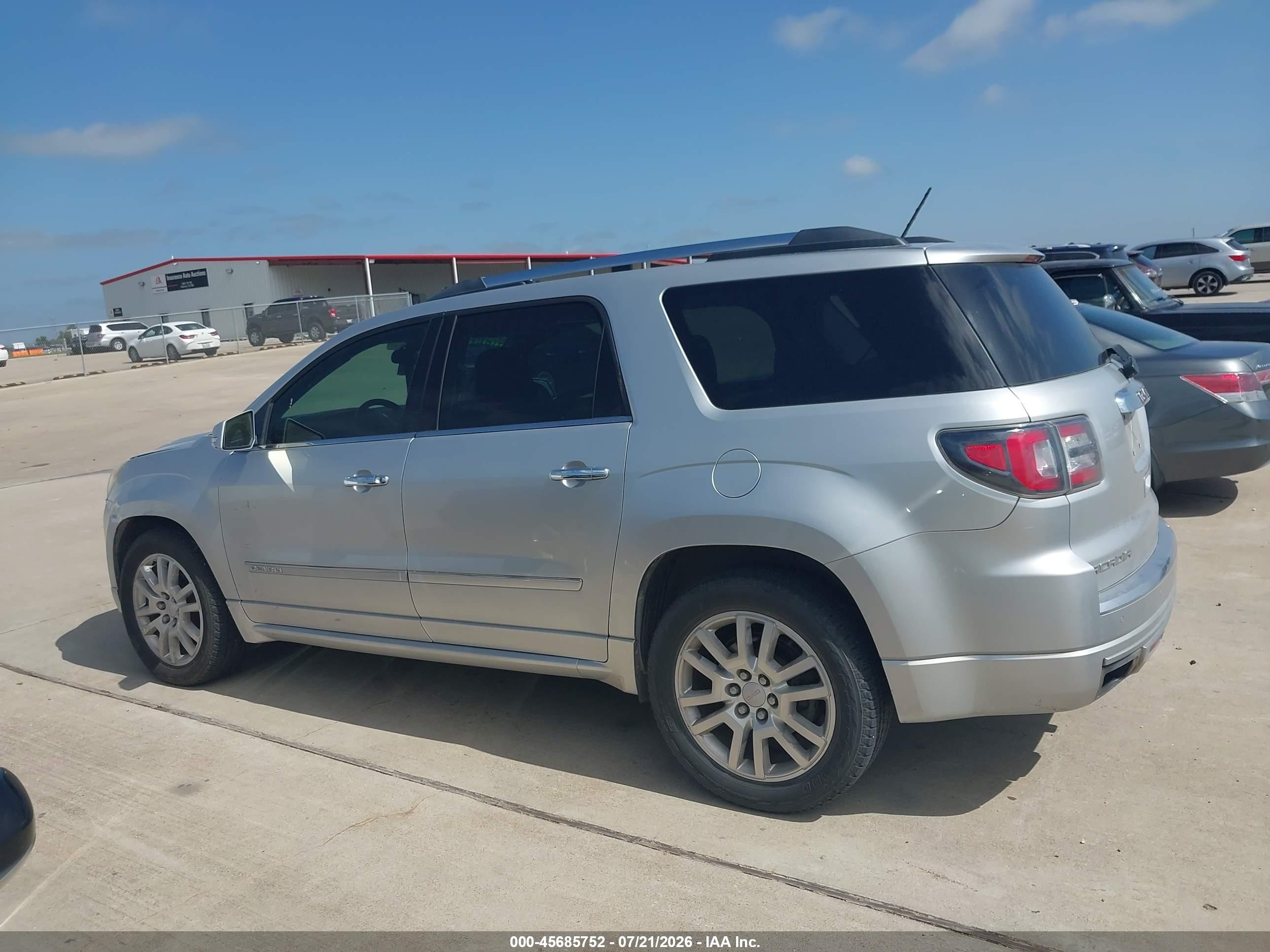 2015 Gmc Acadia Denali Silver vin: 1GKKRTKD1FJ270300