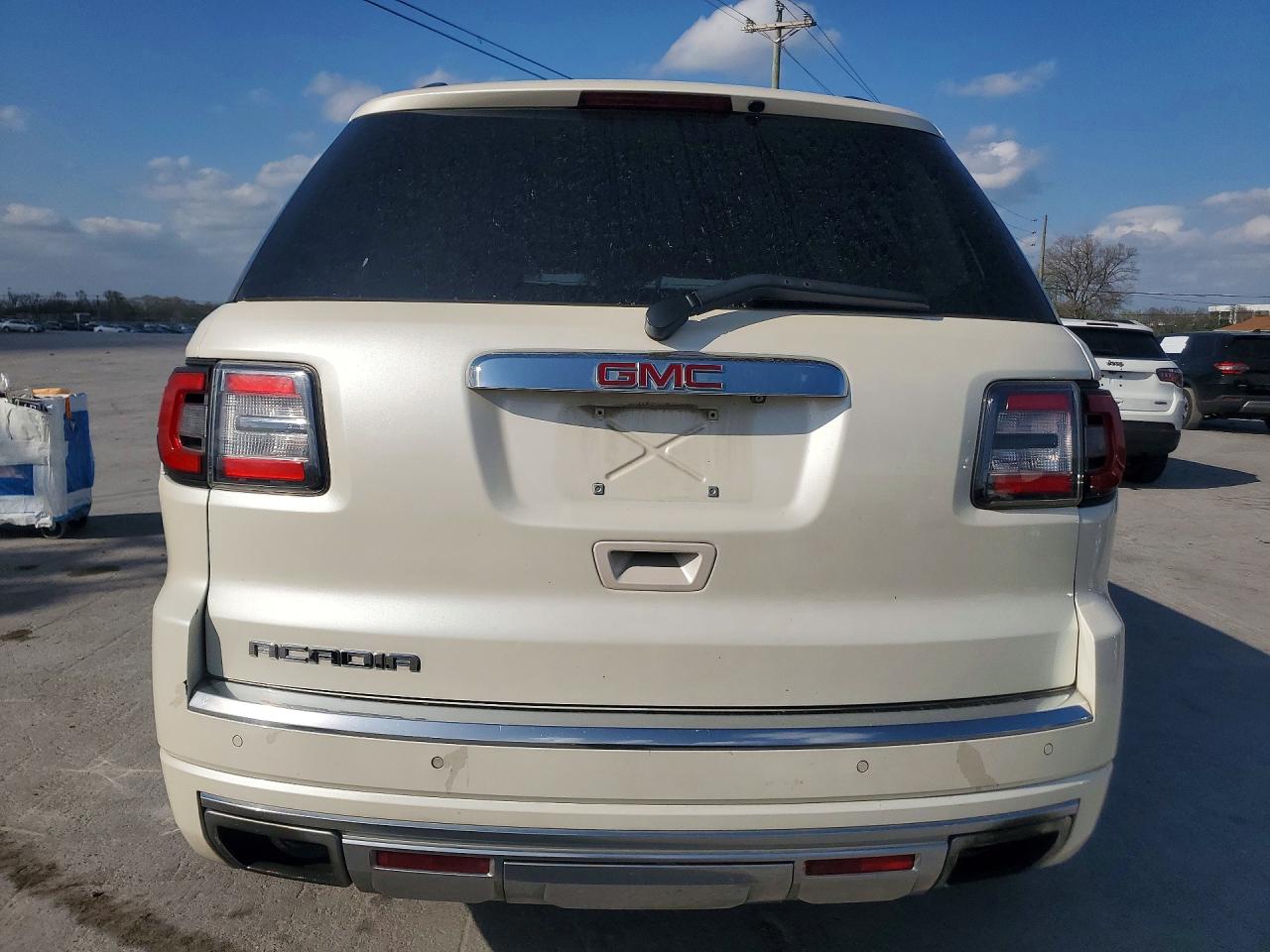 2013 Gmc Acadia Denali White vin: 1GKKRTKD2DJ194275