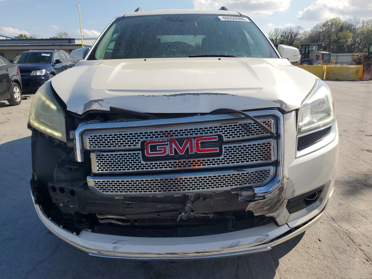 2013 Gmc Acadia Denali White vin: 1GKKRTKD2DJ194275