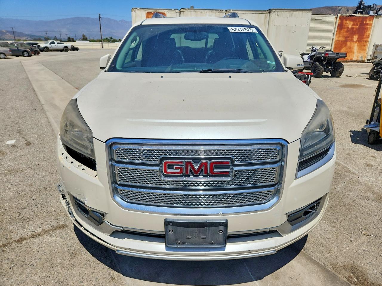 2013 Gmc Acadia Denali White vin: 1GKKRTKD2DJ237853