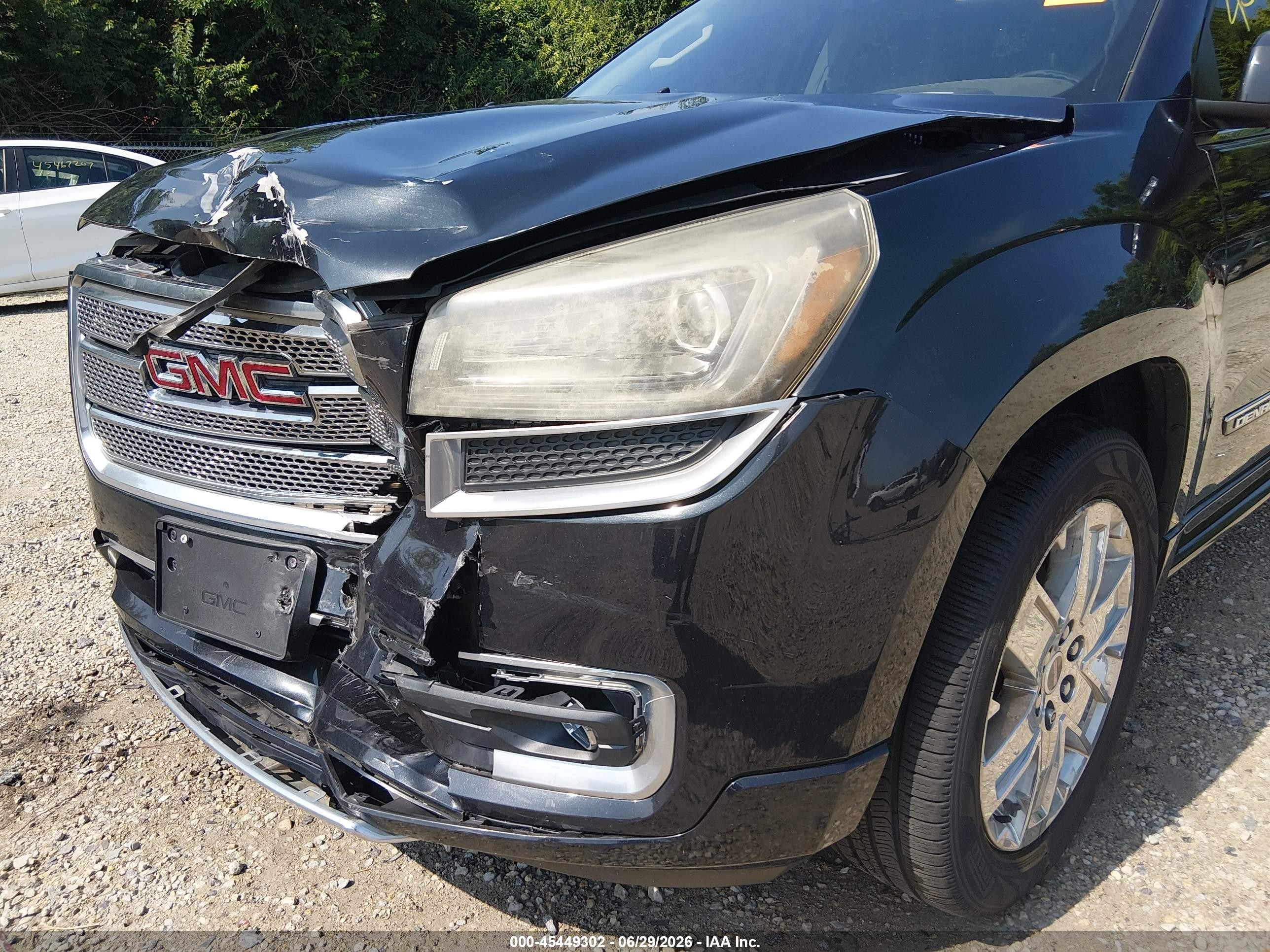 2014 Gmc Acadia Denali Black vin: 1GKKRTKD2EJ147166
