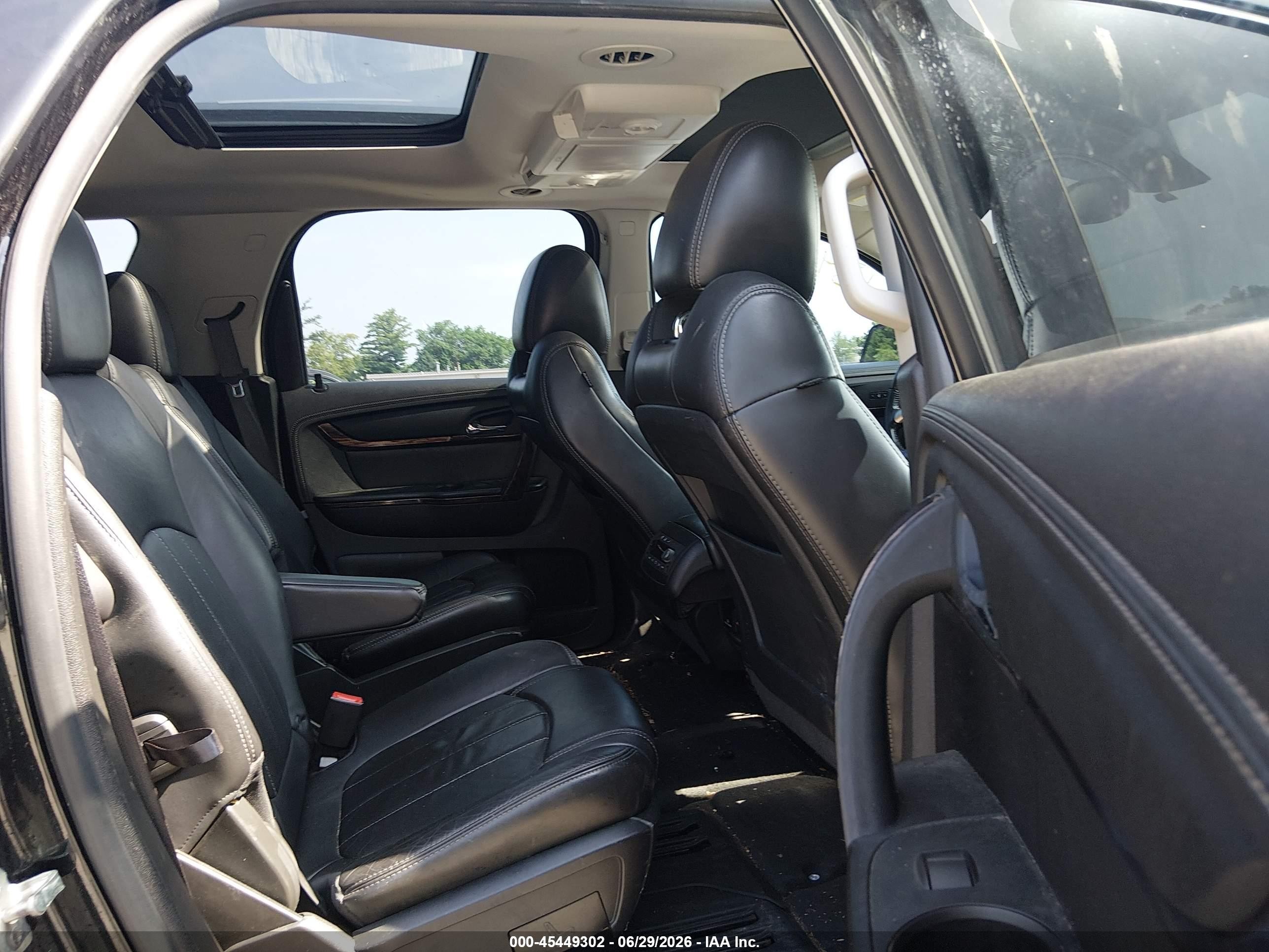 2014 Gmc Acadia Denali Black vin: 1GKKRTKD2EJ147166