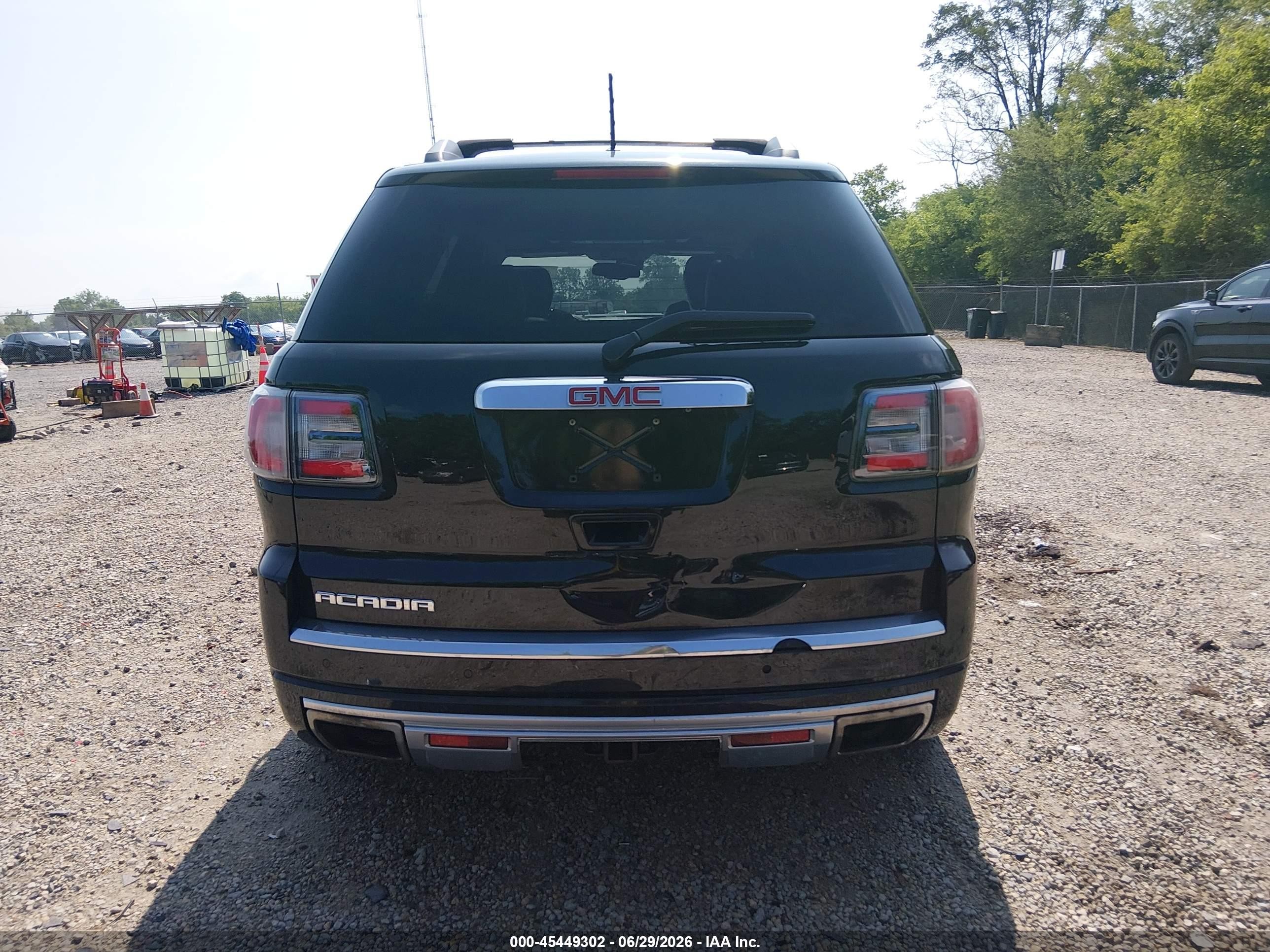 2014 Gmc Acadia Denali Black vin: 1GKKRTKD2EJ147166