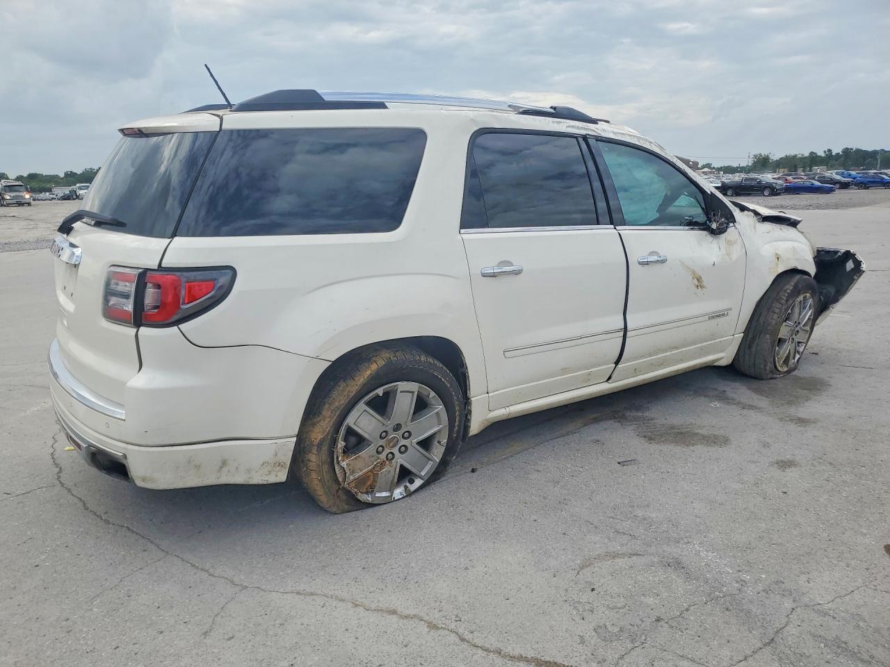 2014 Gmc Acadia Denali White vin: 1GKKRTKD2EJ256825