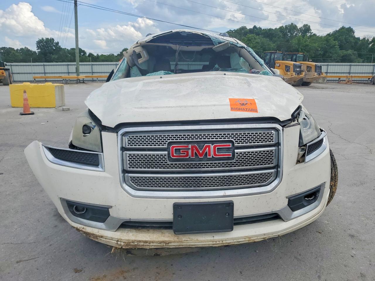 2014 Gmc Acadia Denali White vin: 1GKKRTKD2EJ256825