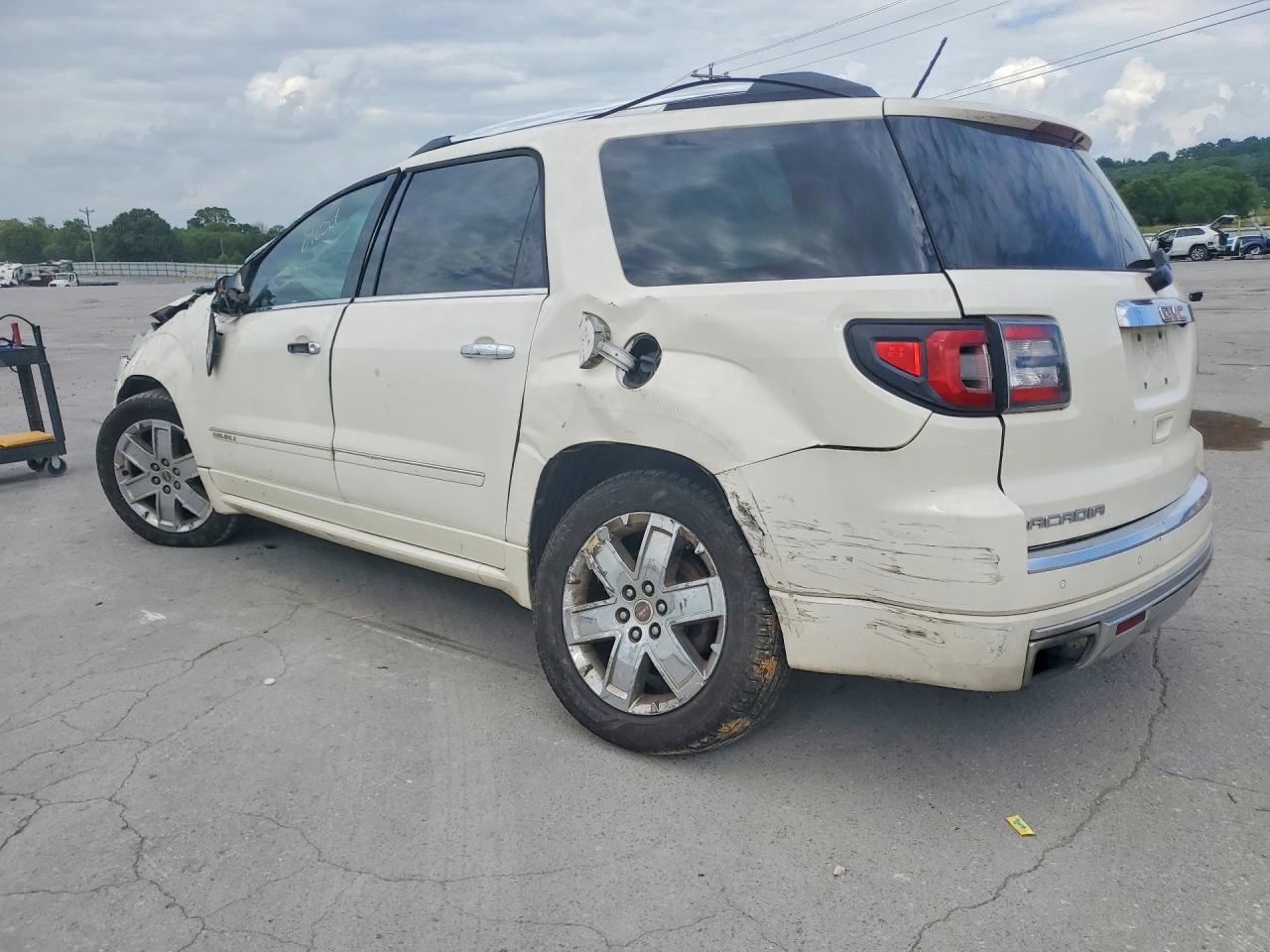 2014 Gmc Acadia Denali White vin: 1GKKRTKD2EJ256825