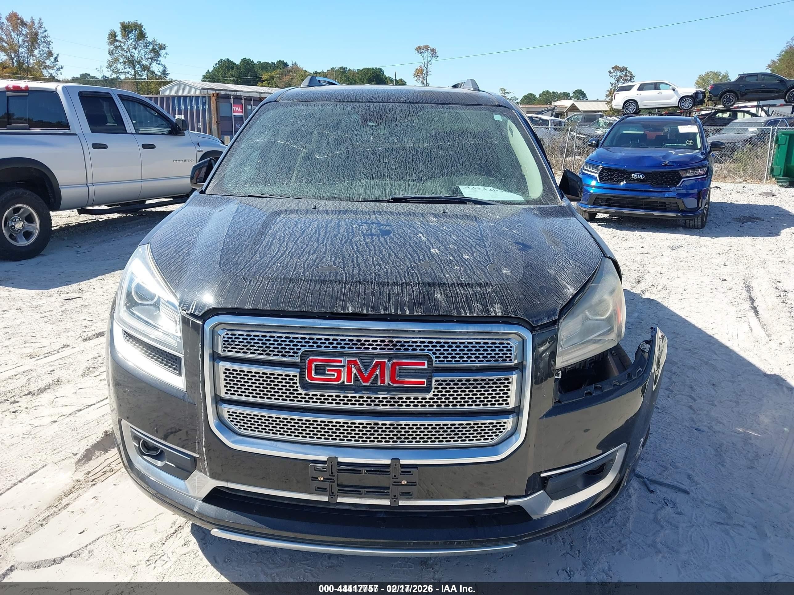 2014 Gmc Acadia Denali Dark Blue vin: 1GKKRTKD2EJ263693