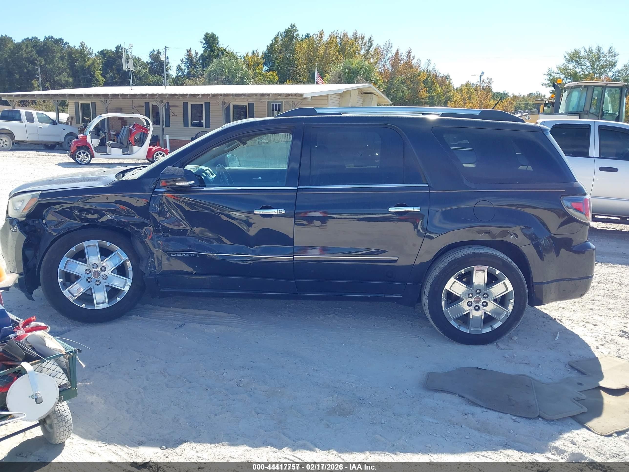 2014 Gmc Acadia Denali Dark Blue vin: 1GKKRTKD2EJ263693
