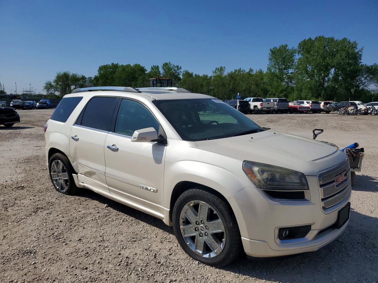 2013 Gmc Acadia Denali White vin: 1GKKRTKD3DJ233858