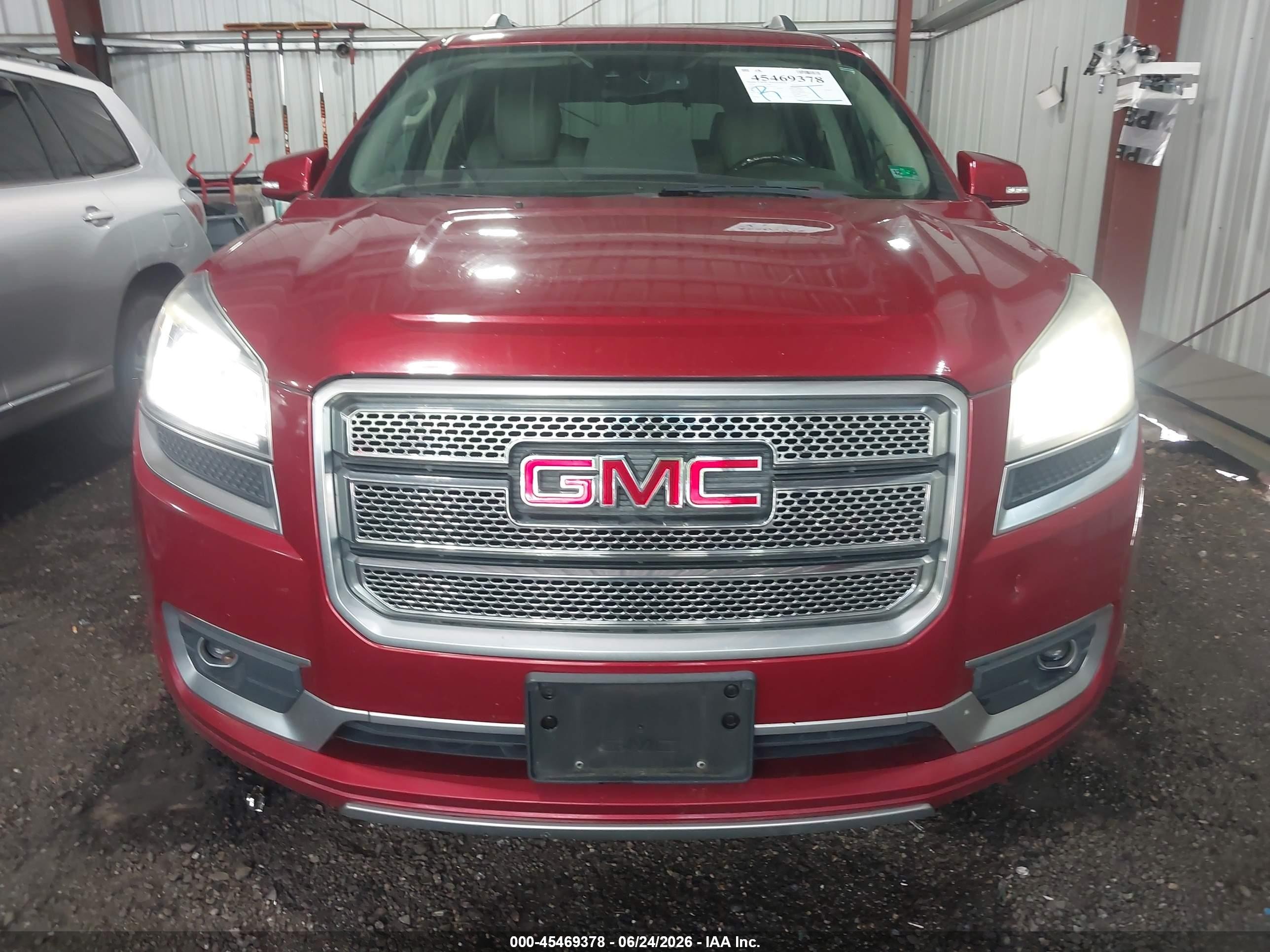 2014 Gmc Acadia Denali Red vin: 1GKKRTKD3EJ244179