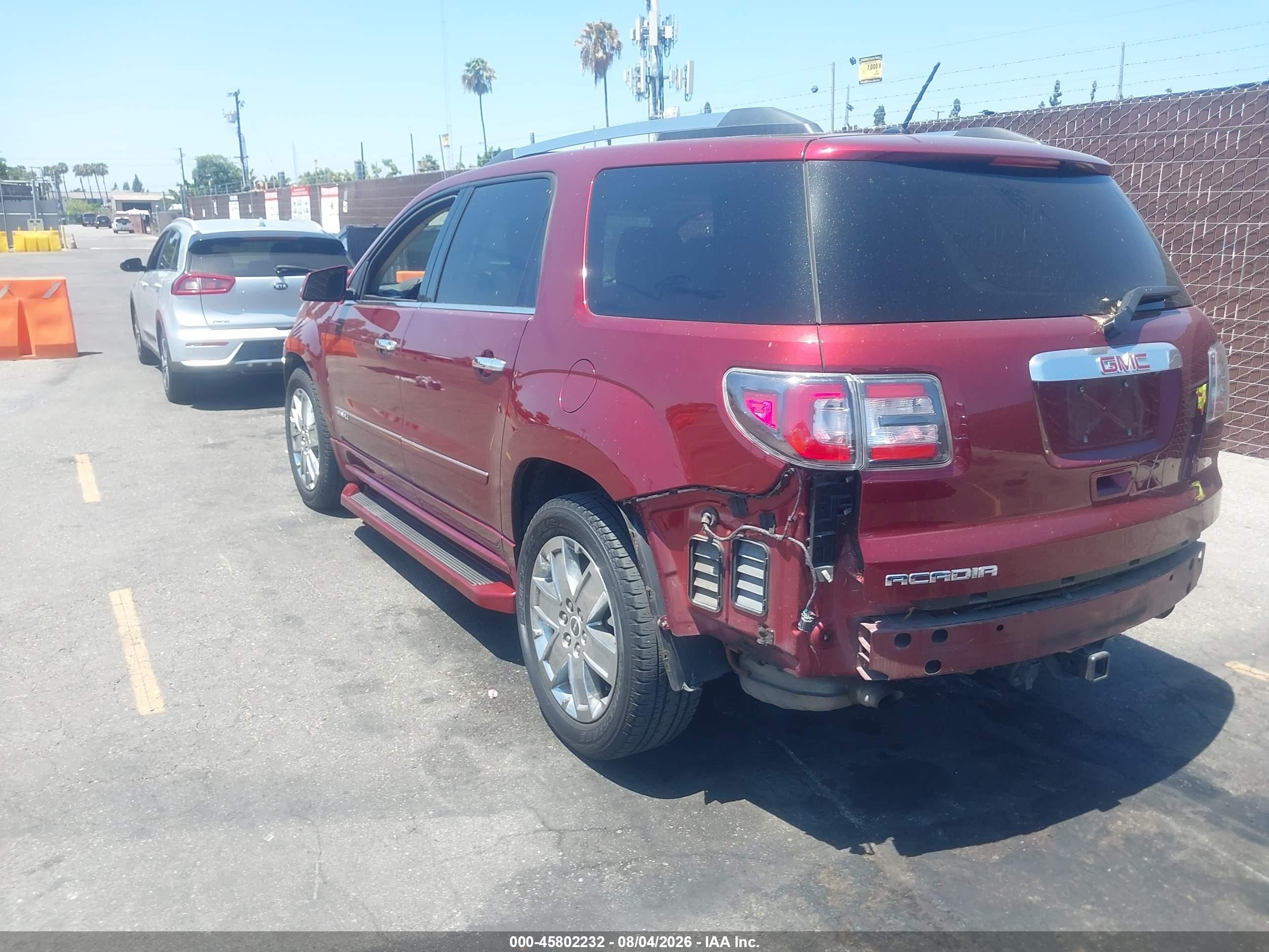 2015 Gmc Acadia Denali Maroon vin: 1GKKRTKD3FJ170537