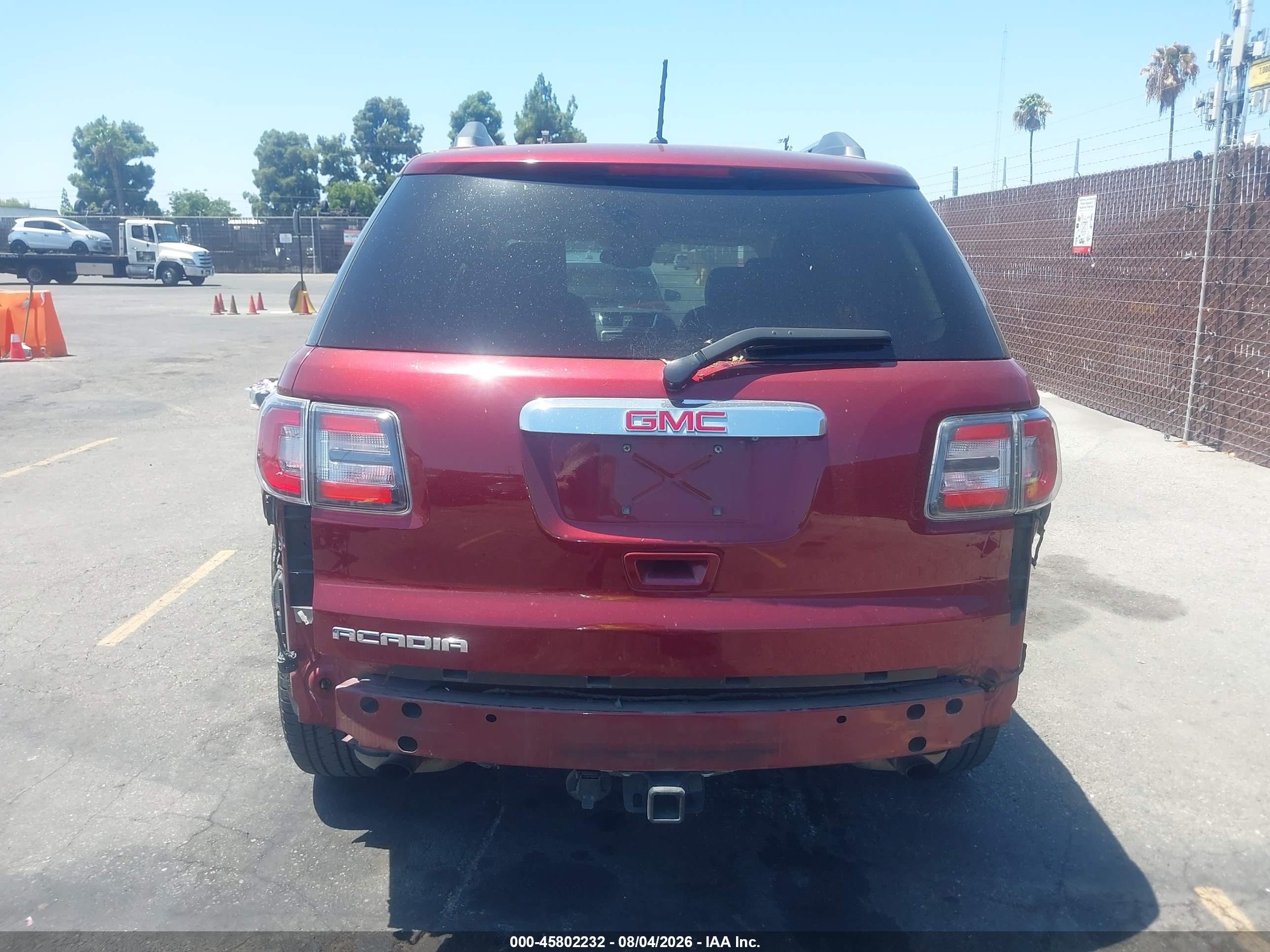 2015 Gmc Acadia Denali Maroon vin: 1GKKRTKD3FJ170537