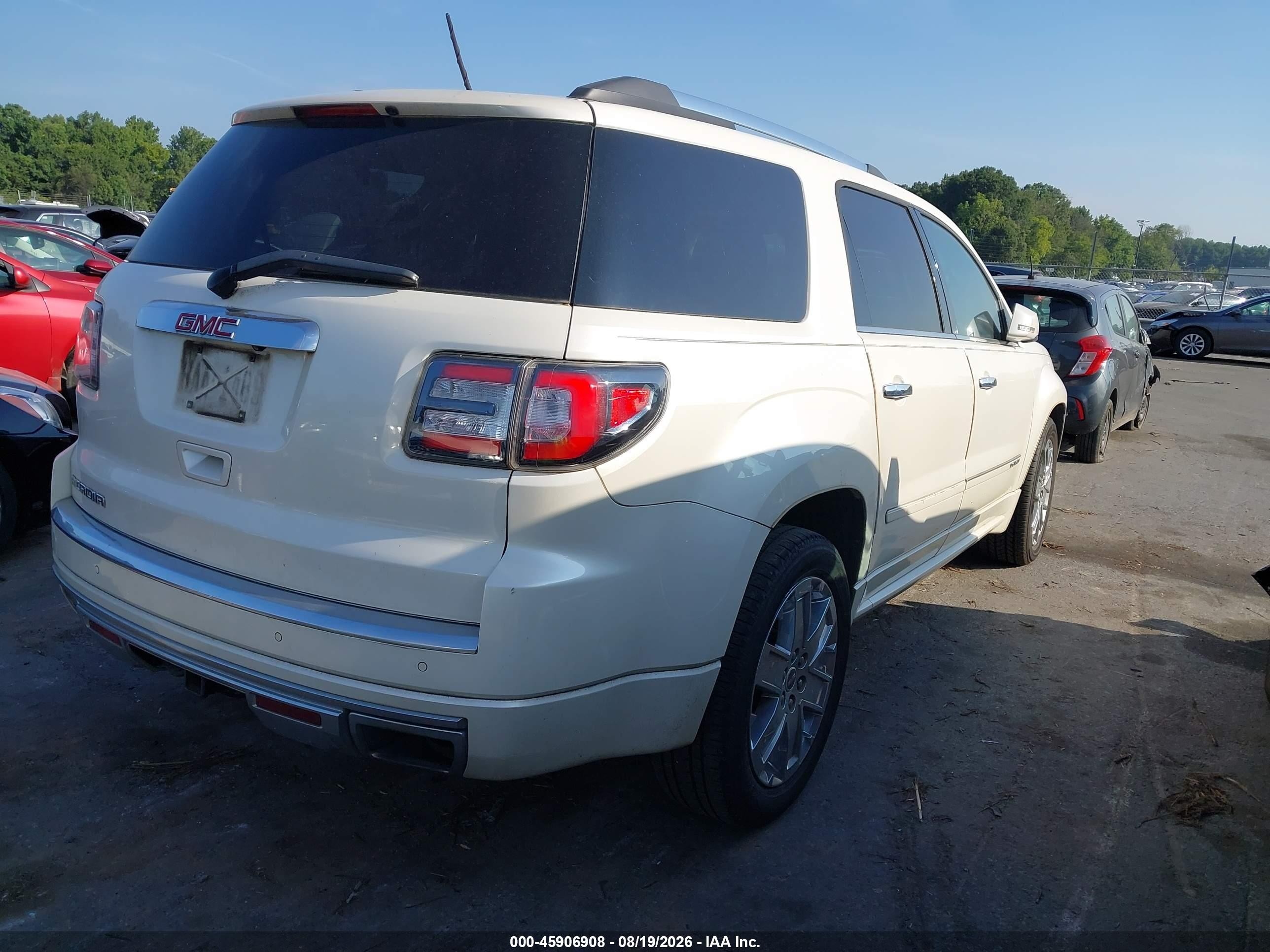 2015 Gmc Acadia Denali Cream vin: 1GKKRTKD3FJ243387