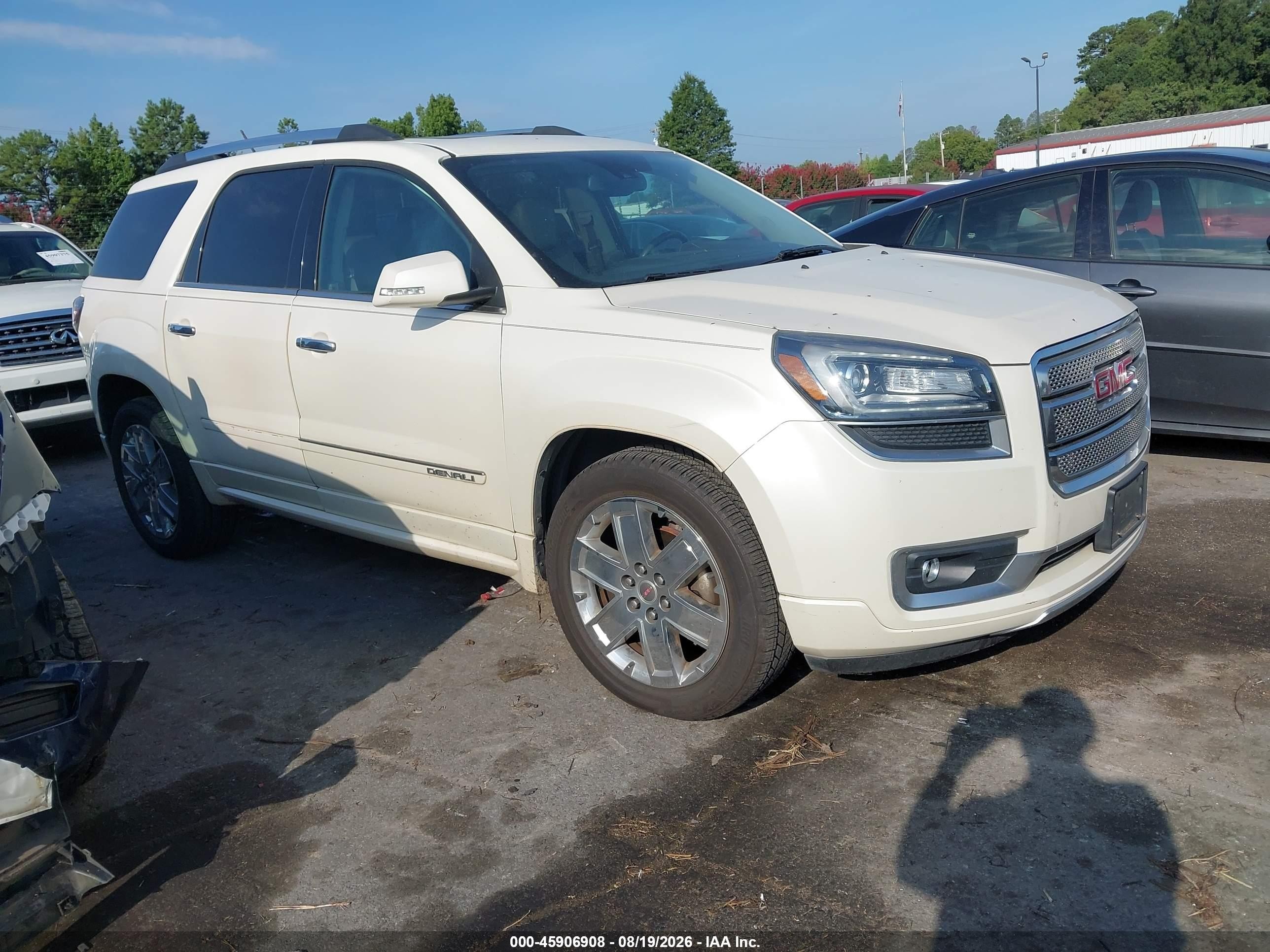 2015 Gmc Acadia Denali Cream vin: 1GKKRTKD3FJ243387