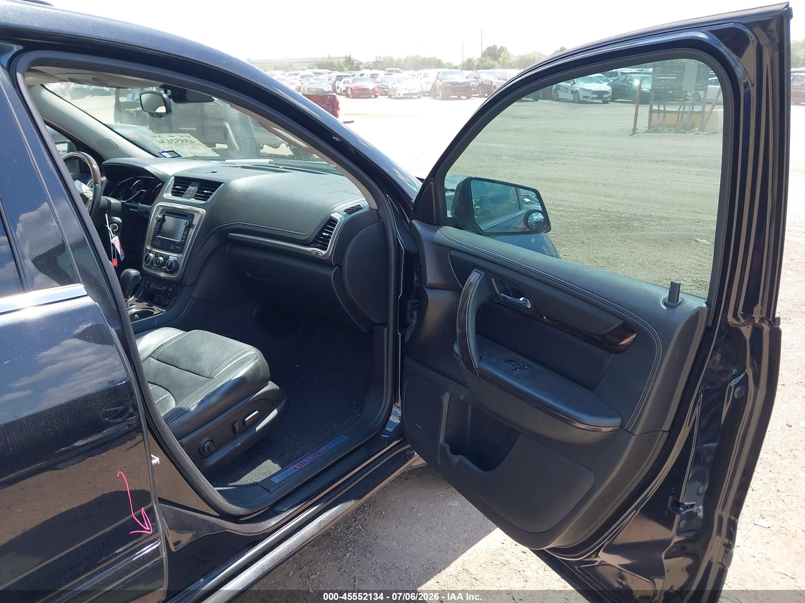 2015 Gmc Acadia Denali Черный vin: 1GKKRTKD3FJ255524