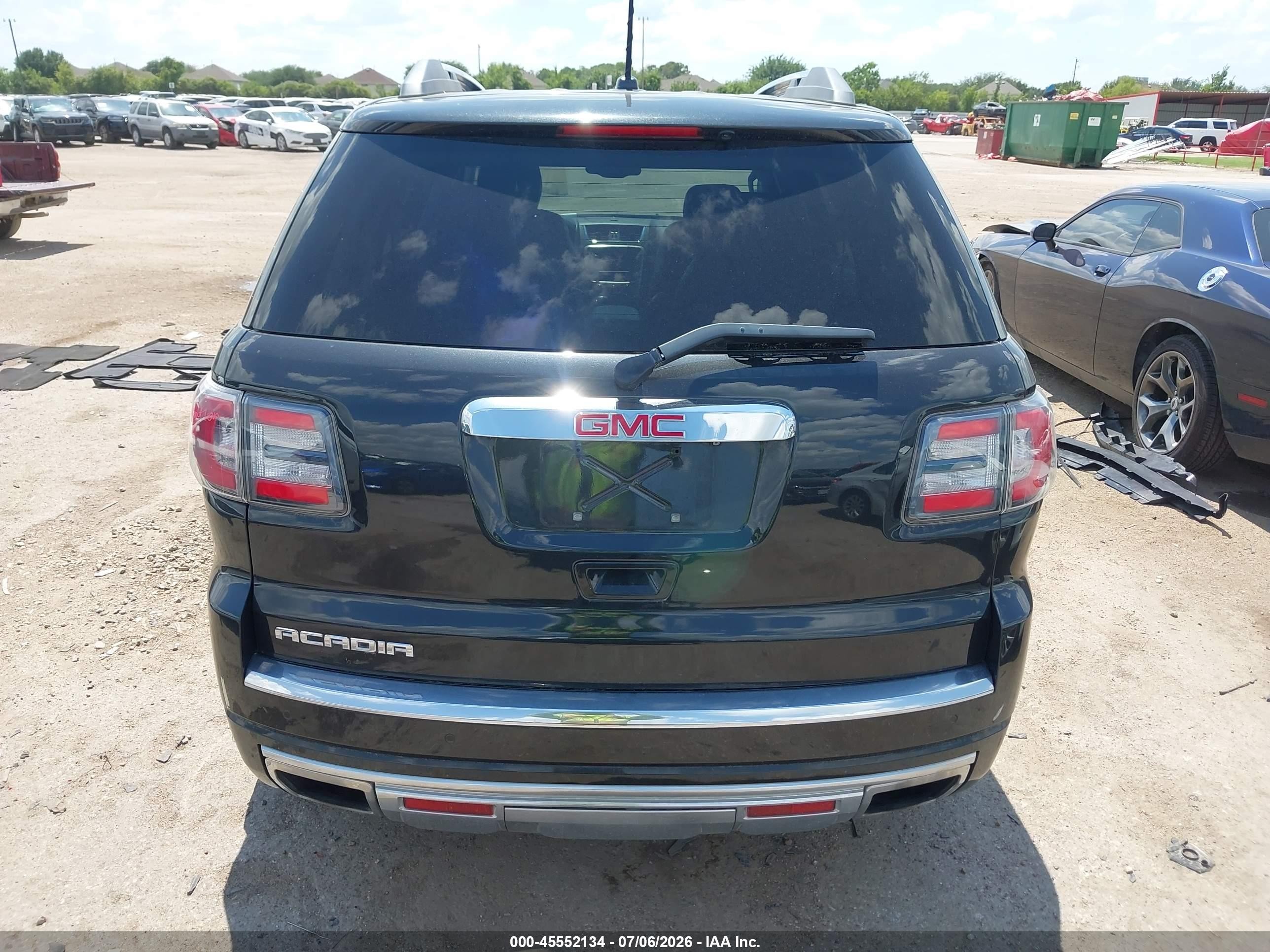 2015 Gmc Acadia Denali Черный vin: 1GKKRTKD3FJ255524