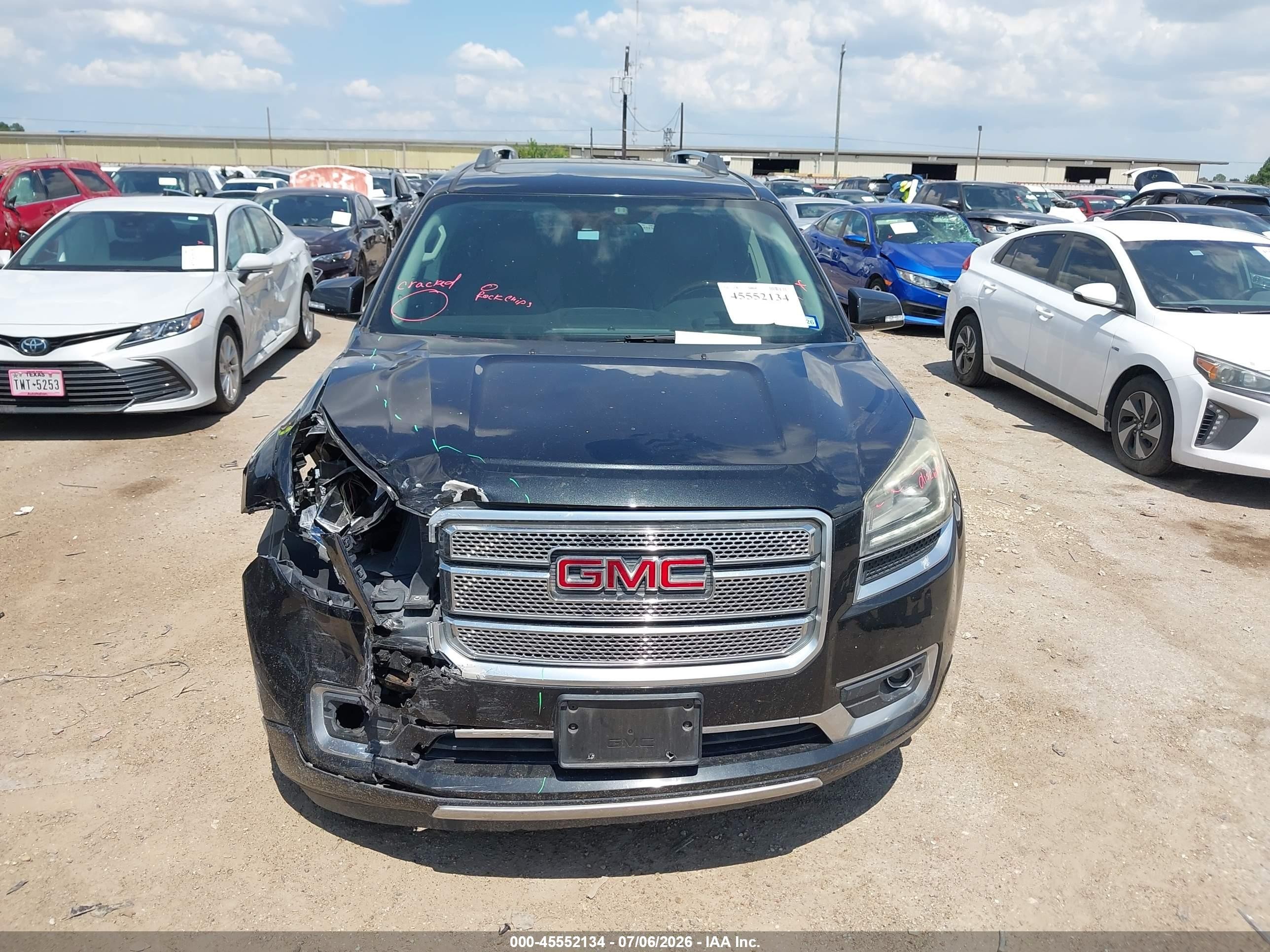 2015 Gmc Acadia Denali Черный vin: 1GKKRTKD3FJ255524