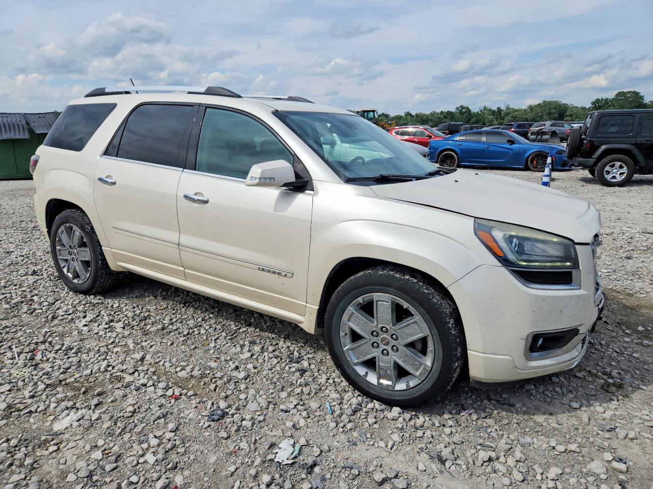 2015 Gmc Acadia Denali White vin: 1GKKRTKD3FJ277569