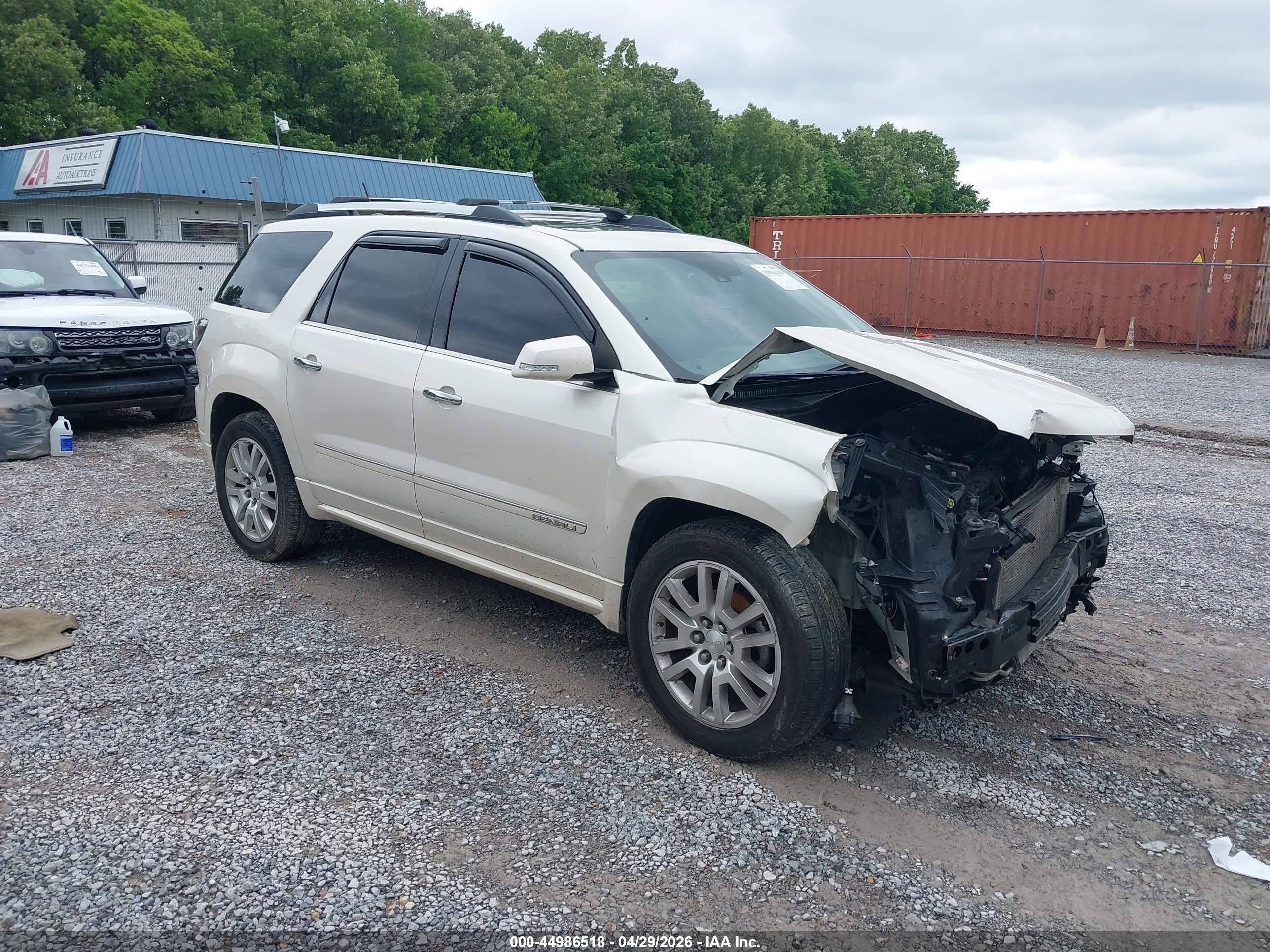 2015 Gmc Acadia Denali White vin: 1GKKRTKD3FJ280858