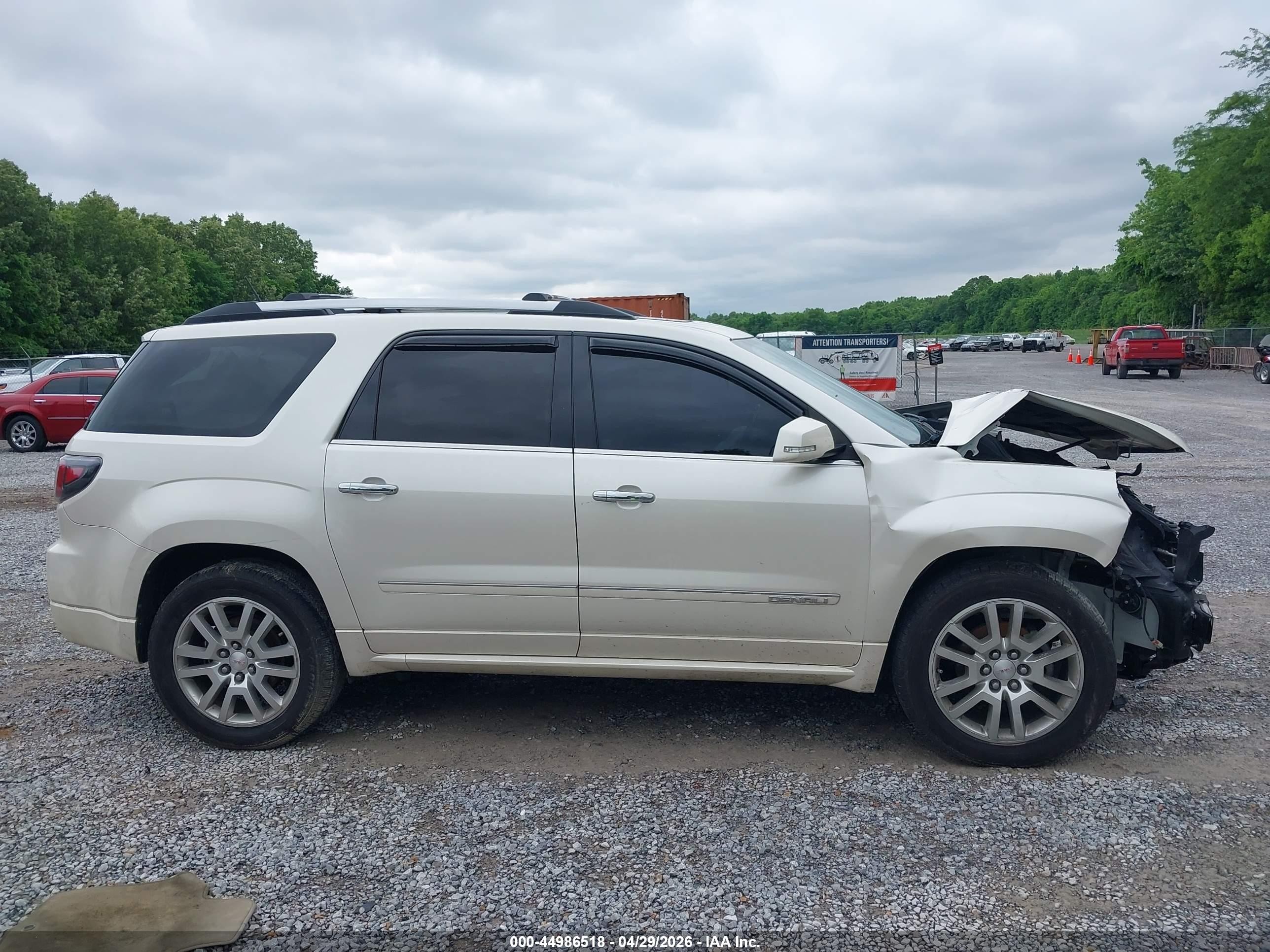2015 Gmc Acadia Denali White vin: 1GKKRTKD3FJ280858