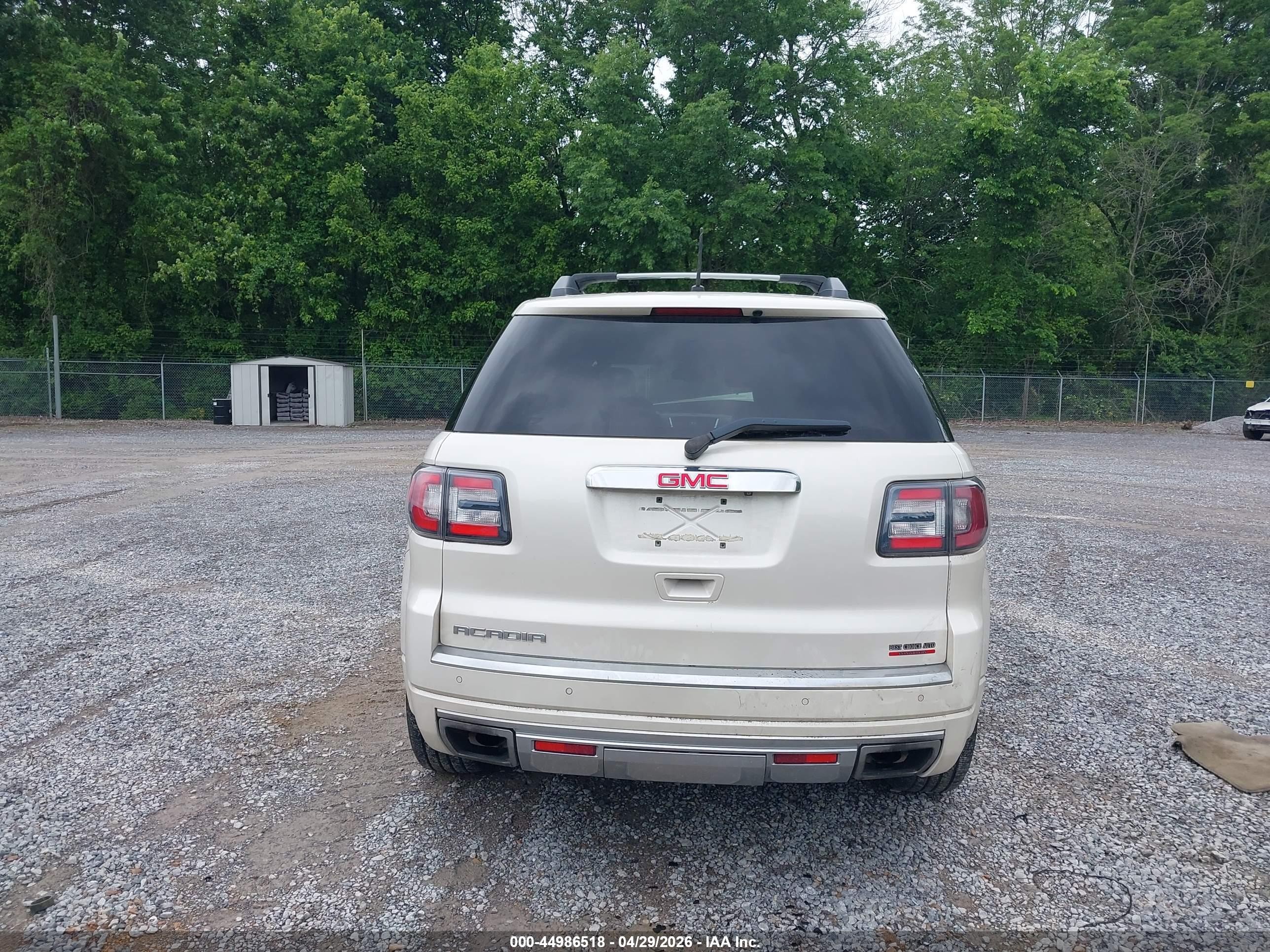 2015 Gmc Acadia Denali White vin: 1GKKRTKD3FJ280858