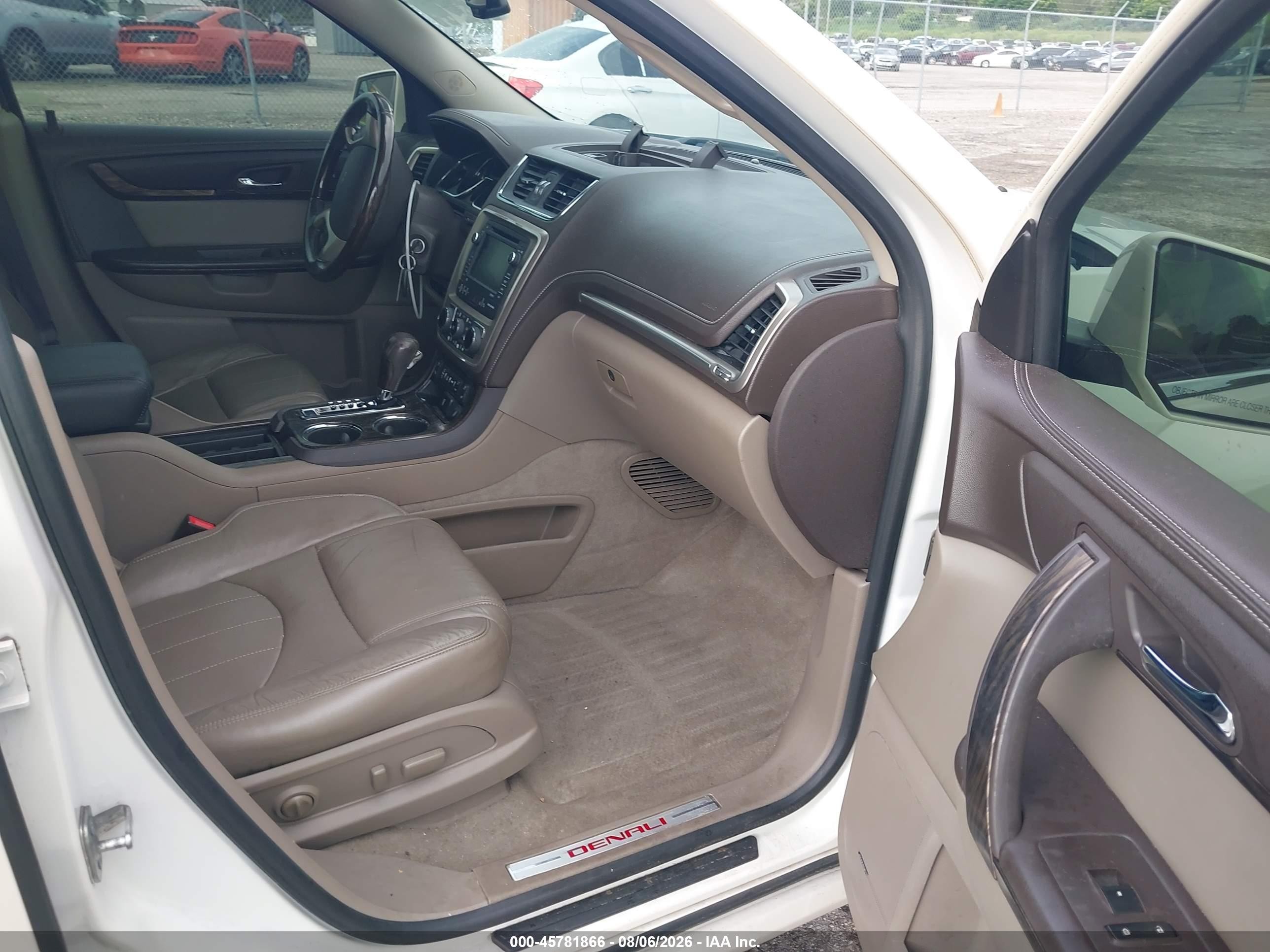 2015 Gmc Acadia Denali Белый vin: 1GKKRTKD3FJ317276