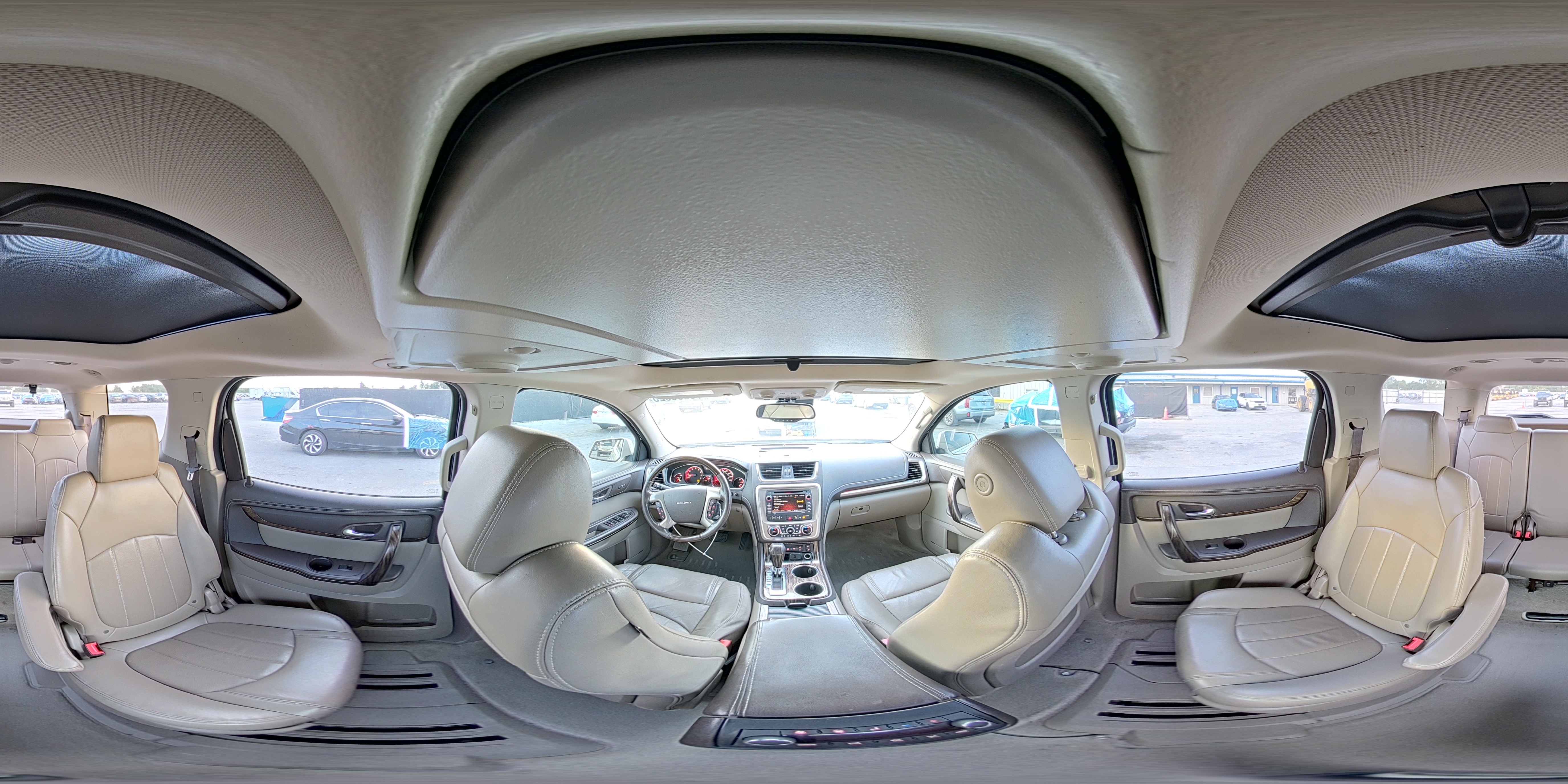 2015 Gmc Acadia Denali White vin: 1GKKRTKD3FJ323434