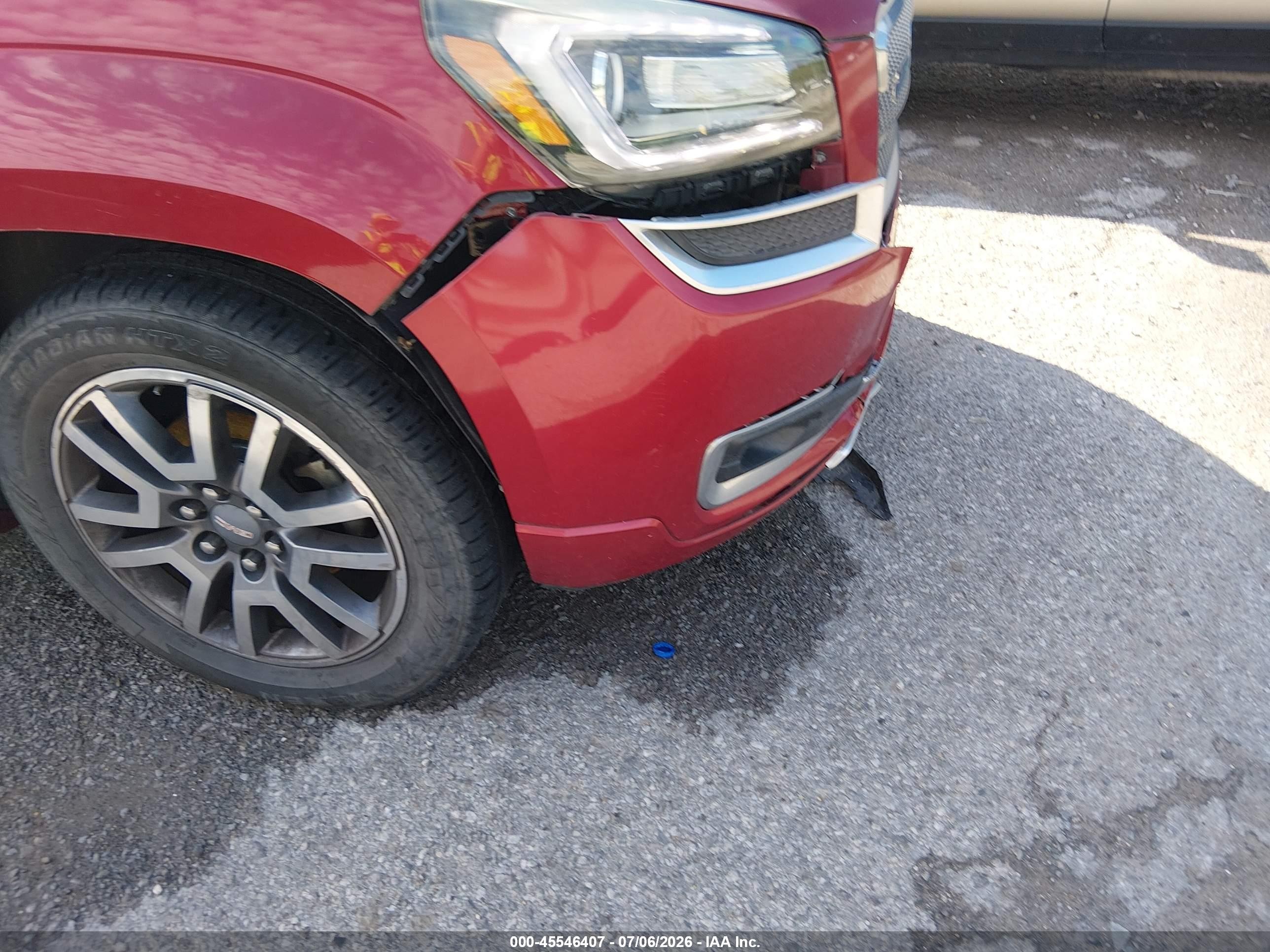 2013 Gmc Acadia Denali Красный vin: 1GKKRTKD4DJ267209