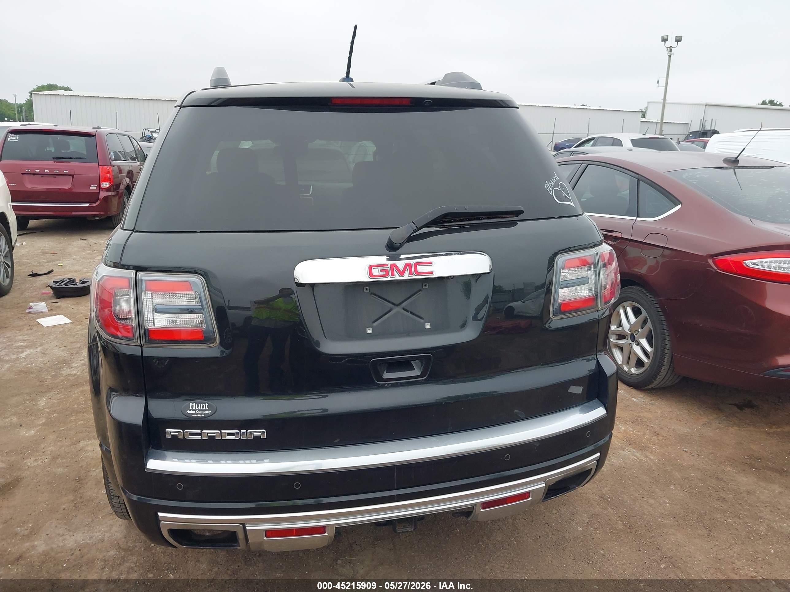 2015 Gmc Acadia Denali Черный vin: 1GKKRTKD4FJ115479