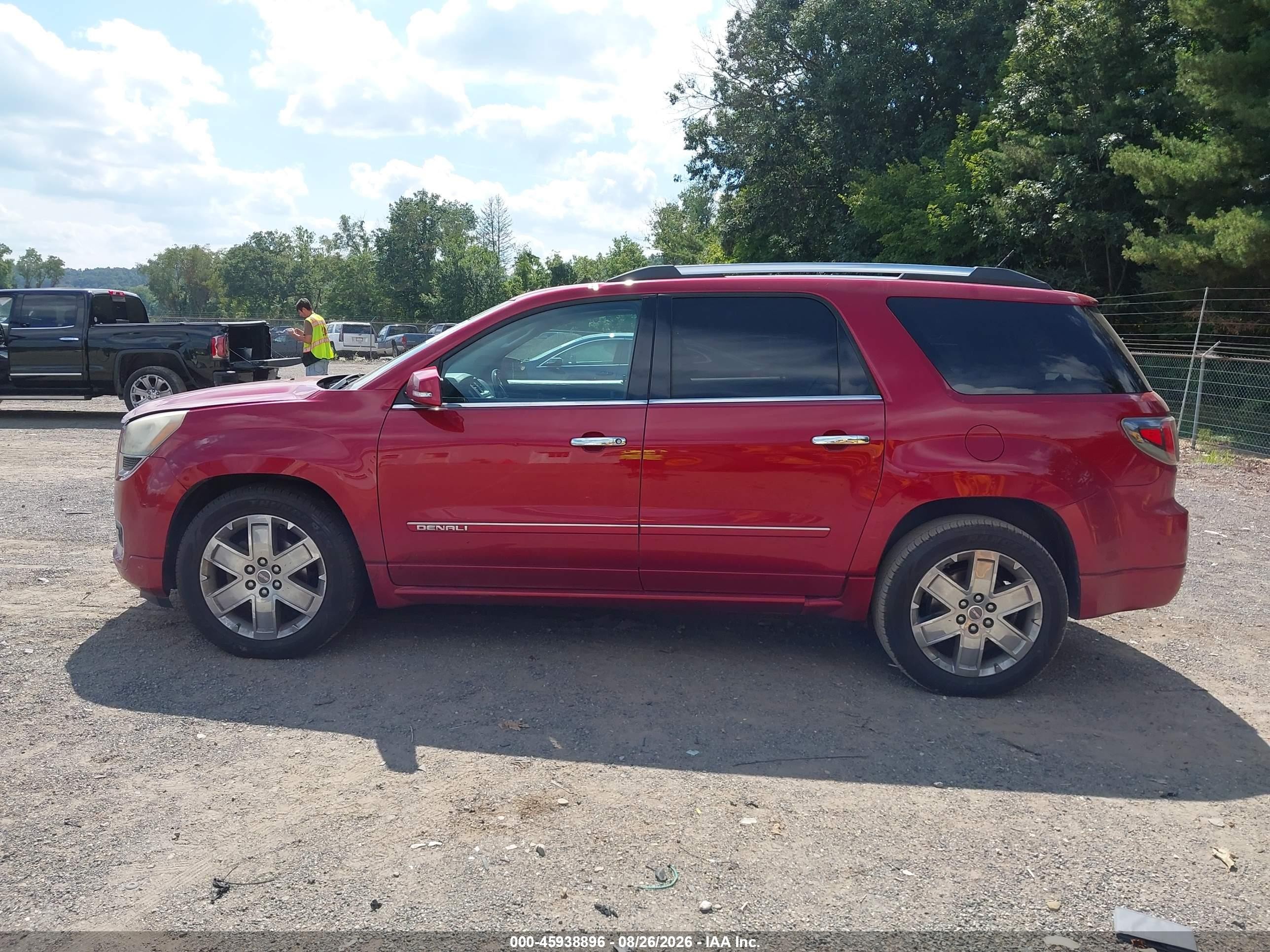 2013 Gmc Acadia Denali Red vin: 1GKKRTKD5DJ187921