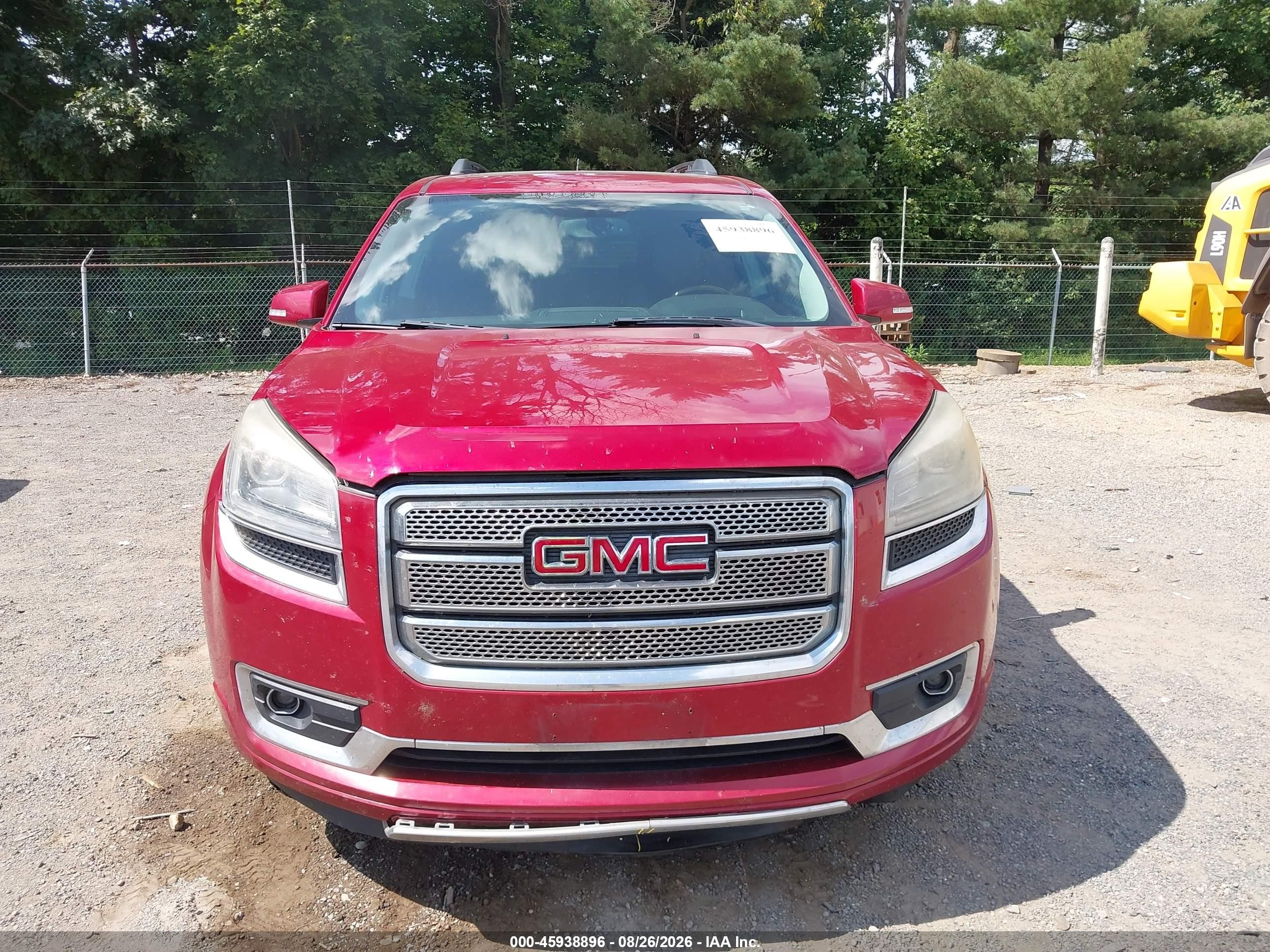 2013 Gmc Acadia Denali Red vin: 1GKKRTKD5DJ187921